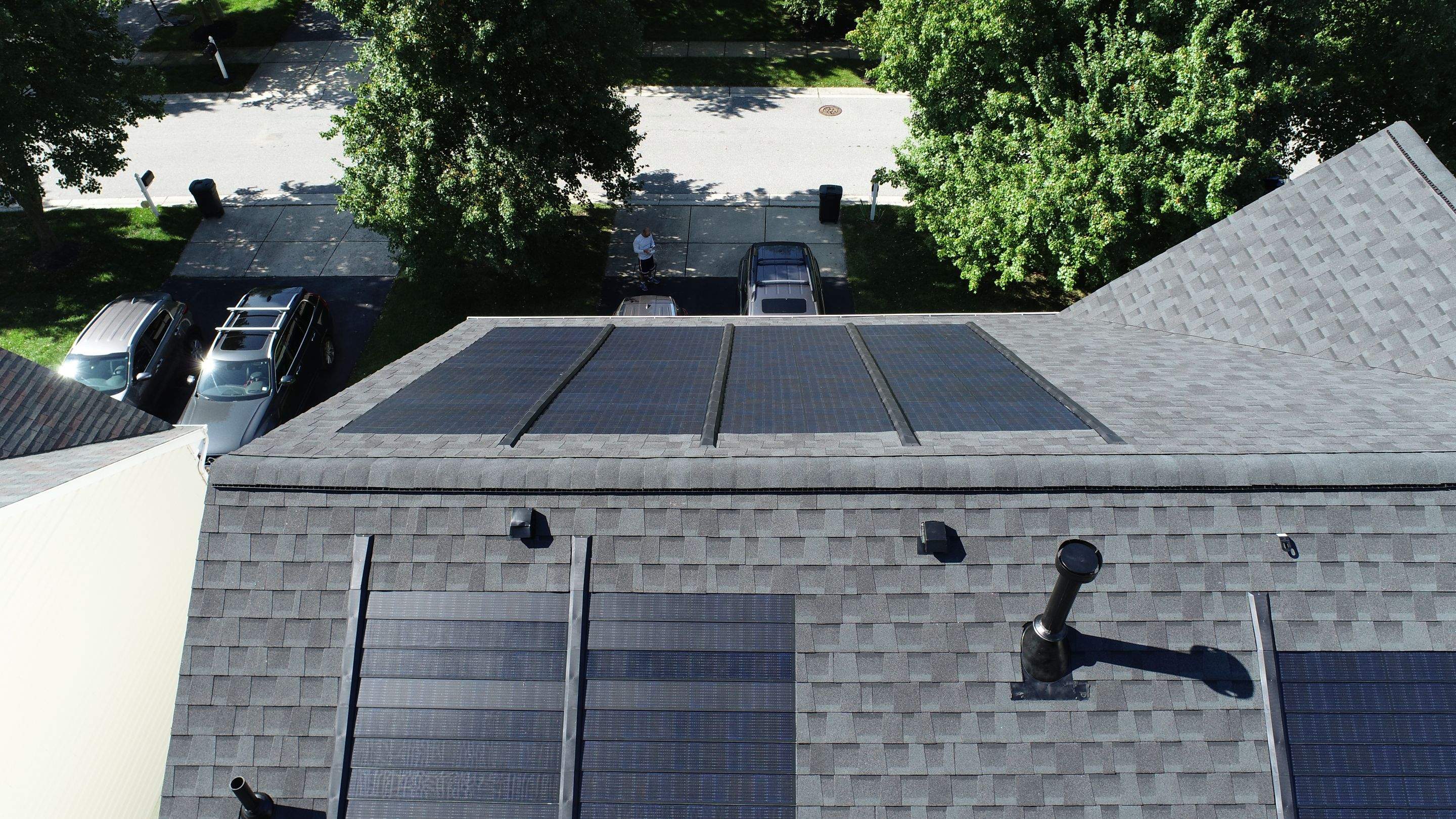 GAF Timberline Solar Roof Ellicott City, MD by American Home Contractors