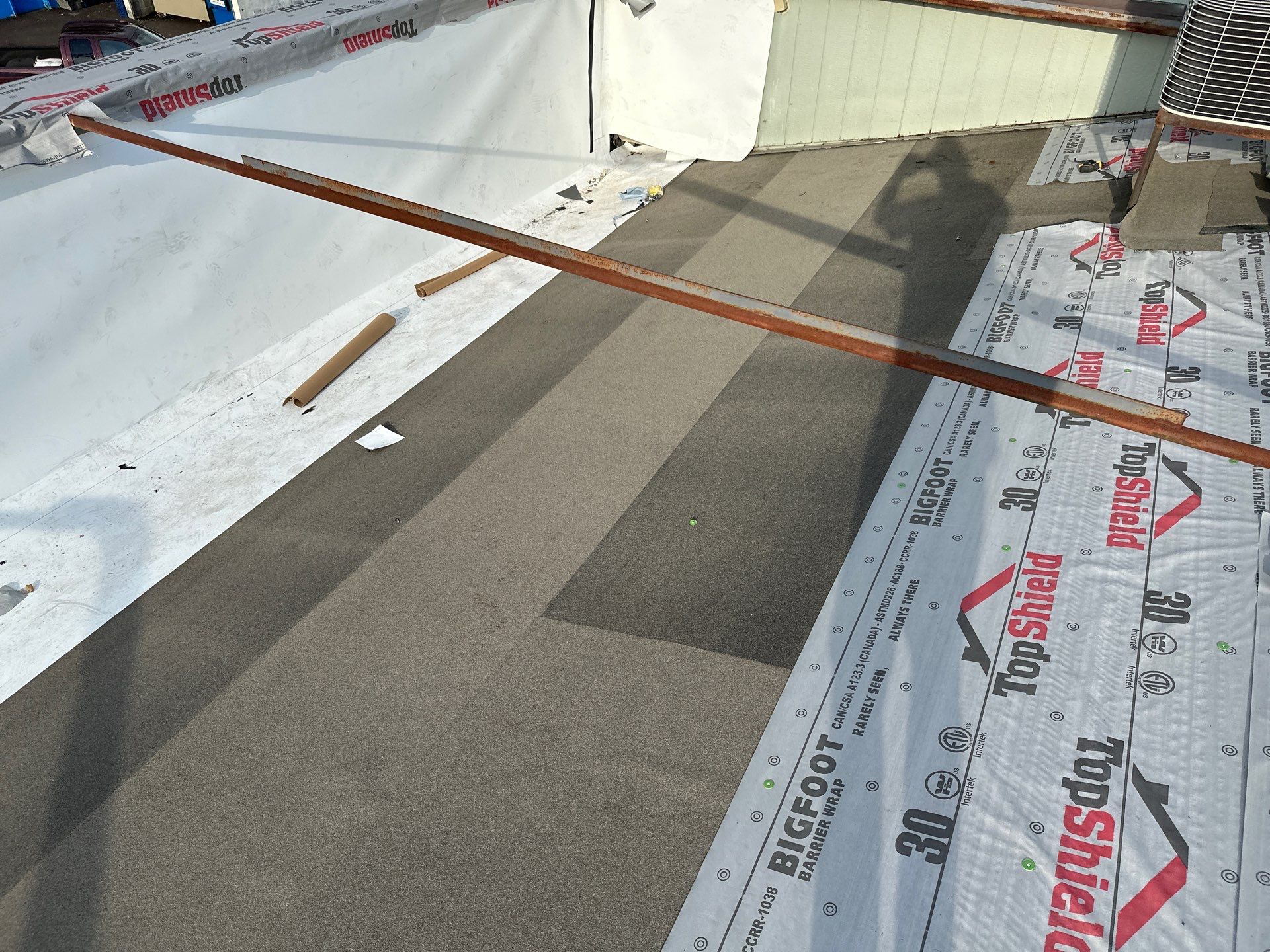 Commercial Roofing Installation using IKO Dynasty & GAF 60Mil TPO by Orezona Building & Roofing Company, Inc.