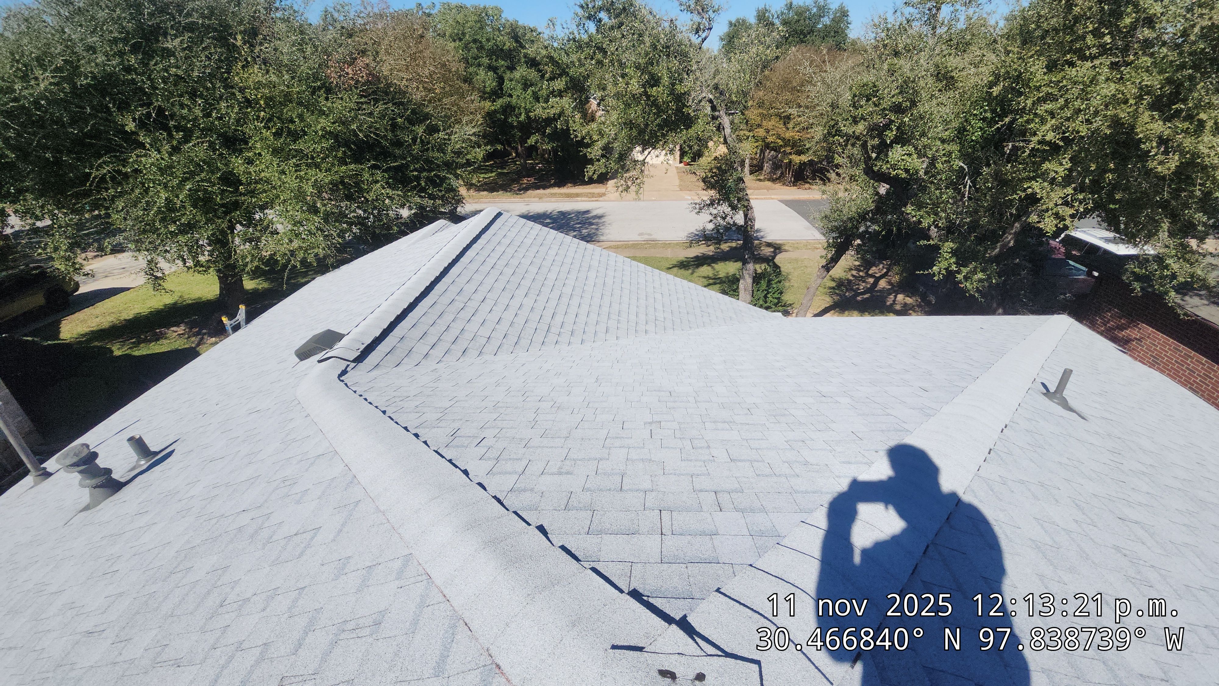 Asphalt Shingle Roof Replacement and Hail Damage Repair in Cedar Park by Caliber Restoration LLC