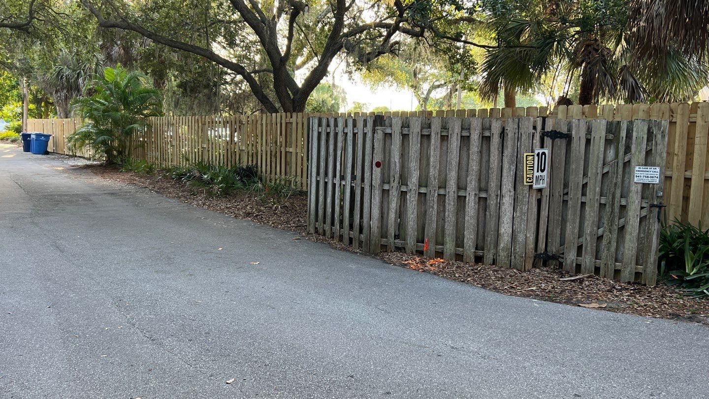 Sarasota, FL Commercial Aluminum Pool Fence & Shadowbox Wood Fence  by Asap fence and gates, LLC