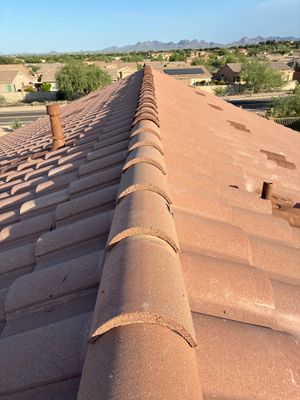 Residential Roof Install using Concrete Tiles in Gold Canyon