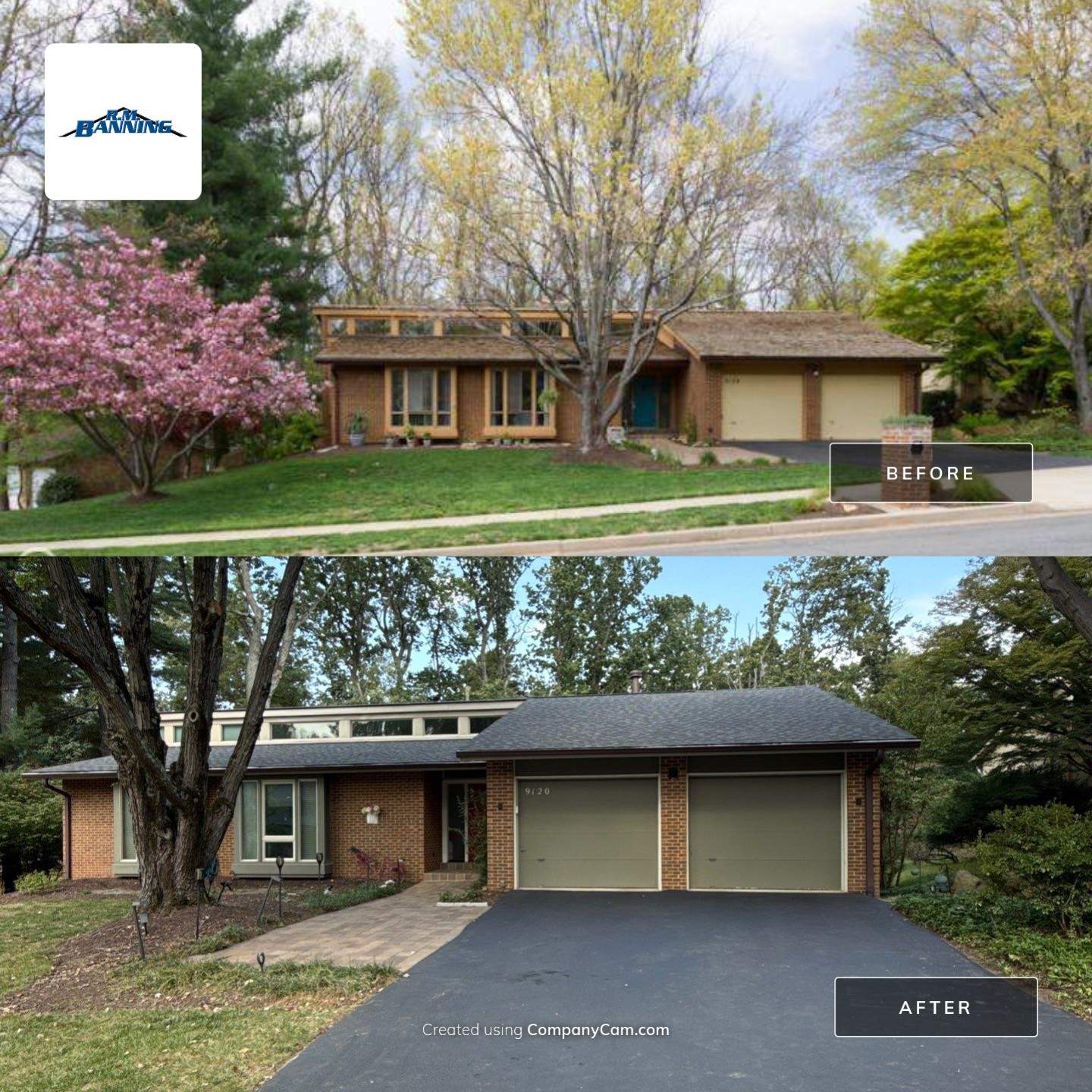 Vienna : Residential Roof Replacement with CertainTeed Landmark Pro in Max Def Georgetown Gray  by RM Banning, Inc.