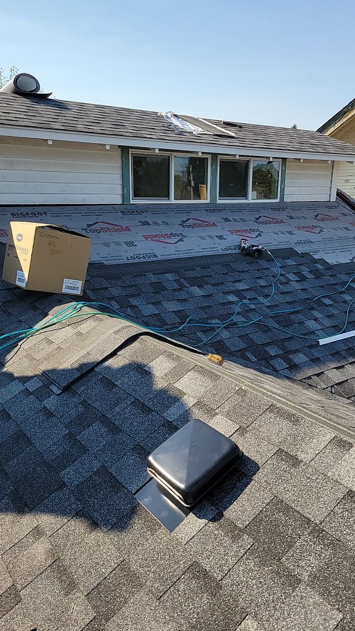 Residential Roofing Installation using IKO Dynasty (Color: Summit Grey) by Orezona Building & Roofing Company, Inc.