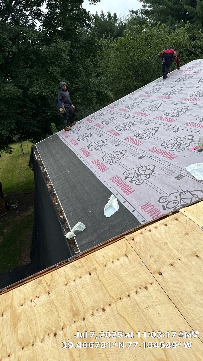 Residential Roofing Installation Using Owens Corning Duration Shingles by Frederick Roof Repair