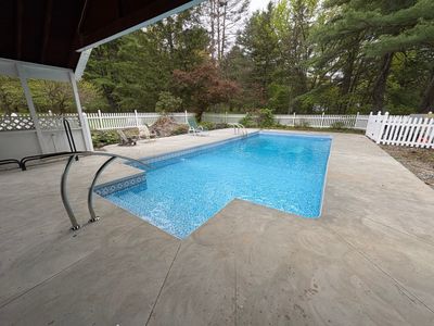 In-Ground Swimming Pool Renovation and Concrete Decking in Old Chatham