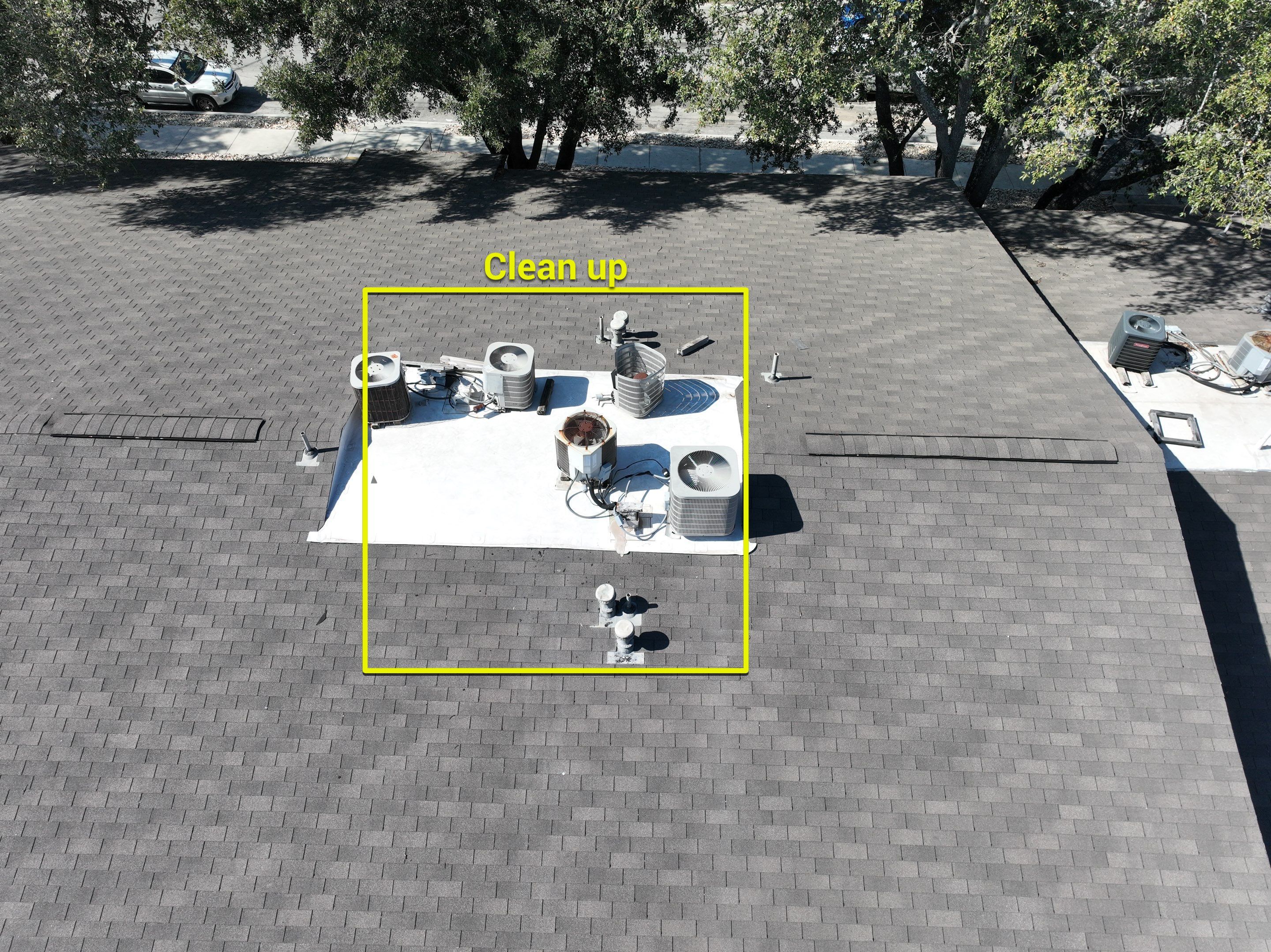 Commercial Roof Inspection using Drone Inspection by Premier Roofing and Contracting