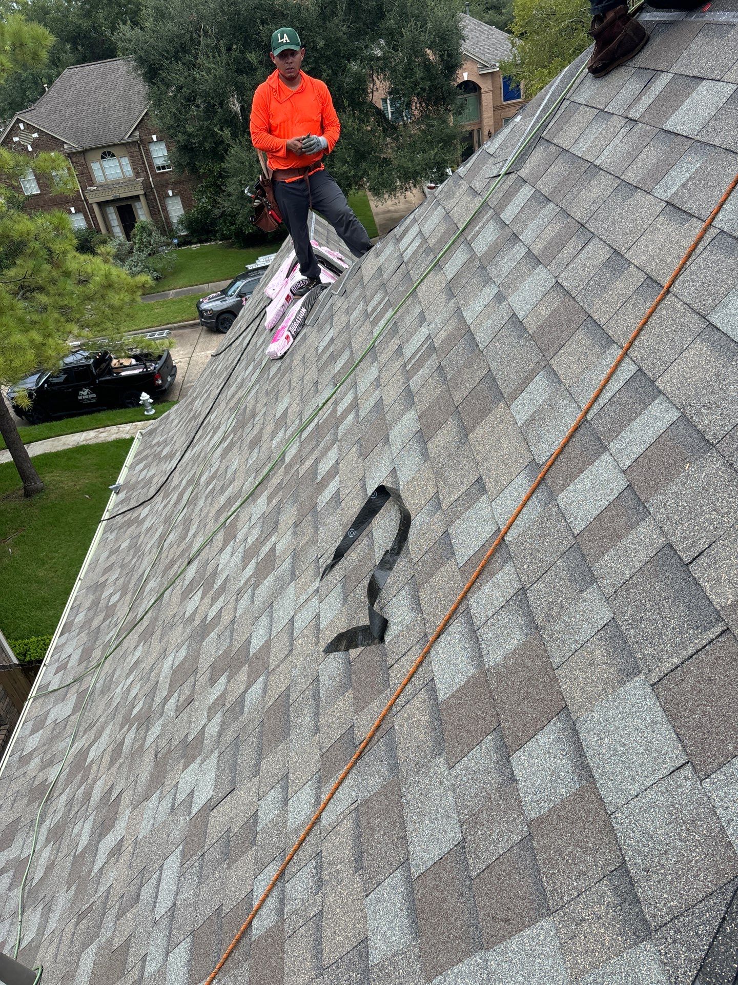 Residential Roofing Installation using Owen's Corning Duration (Lifetime) Shingles by Roof Repair Company