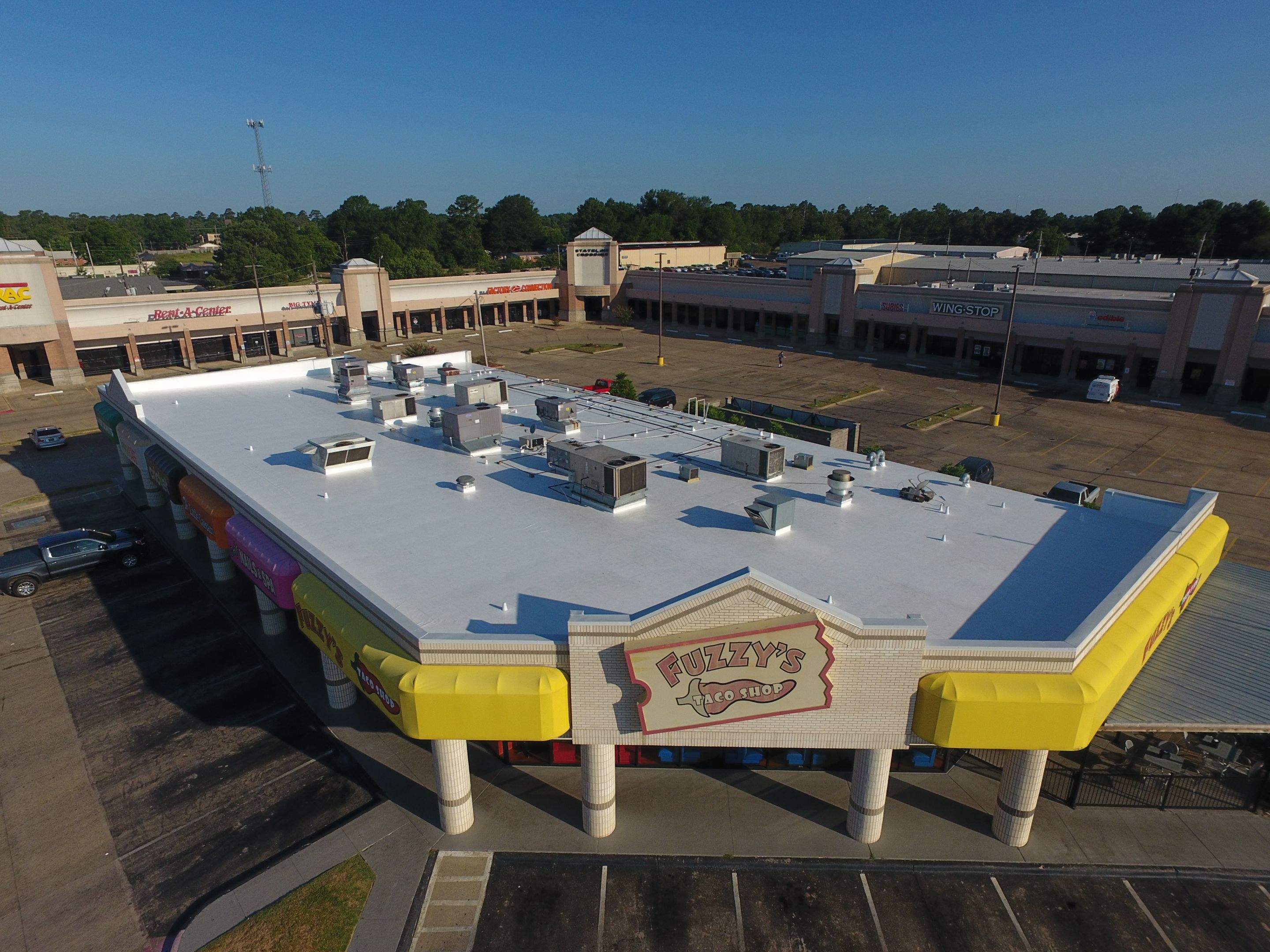 Commercial Roofing Installation using 50 mil PVC by Hostetler Roofing