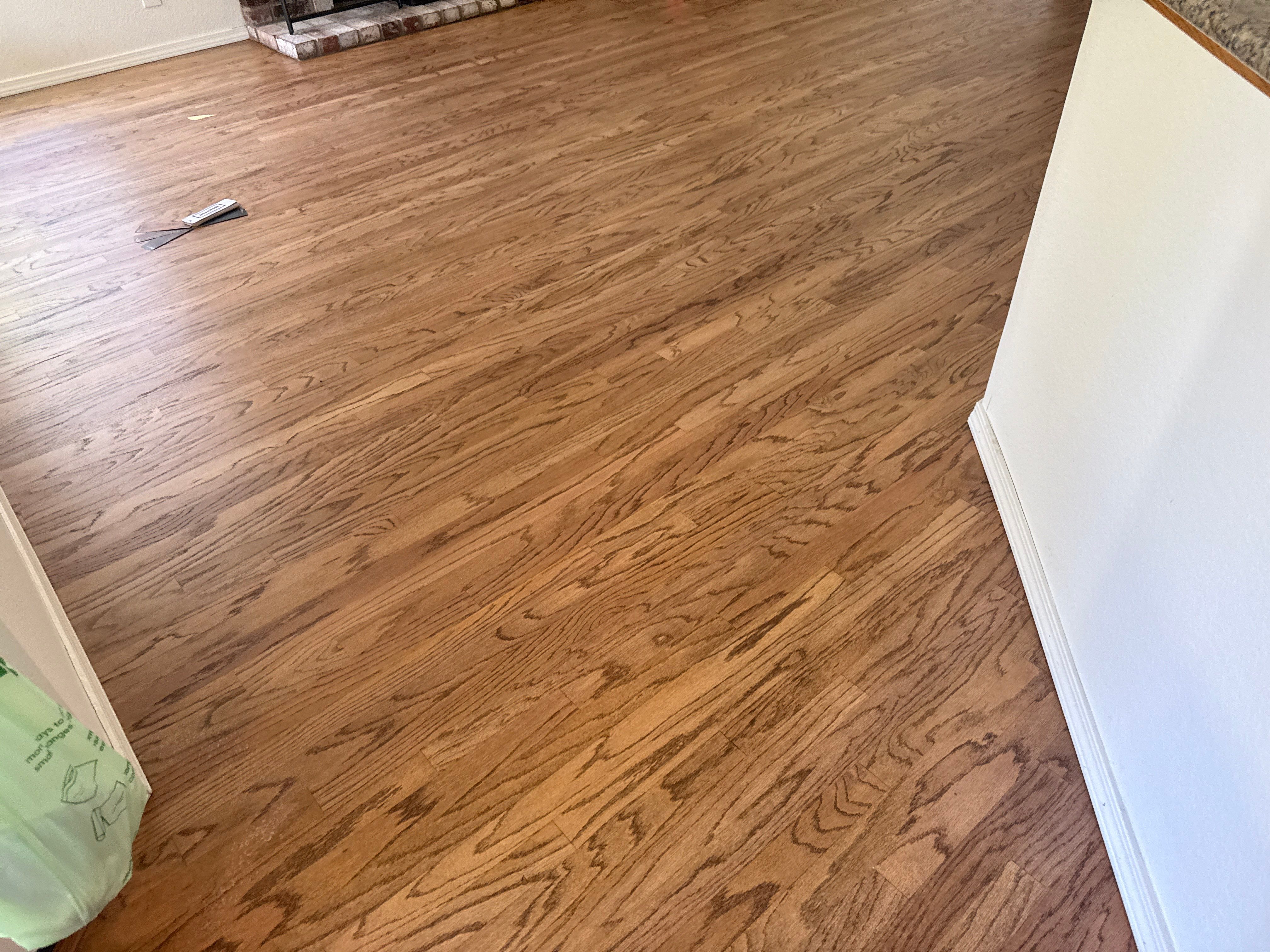 Custom Red Oak Hardwood Floor Installation and Finishing in Roseville by Footprints Floors South Sacramento