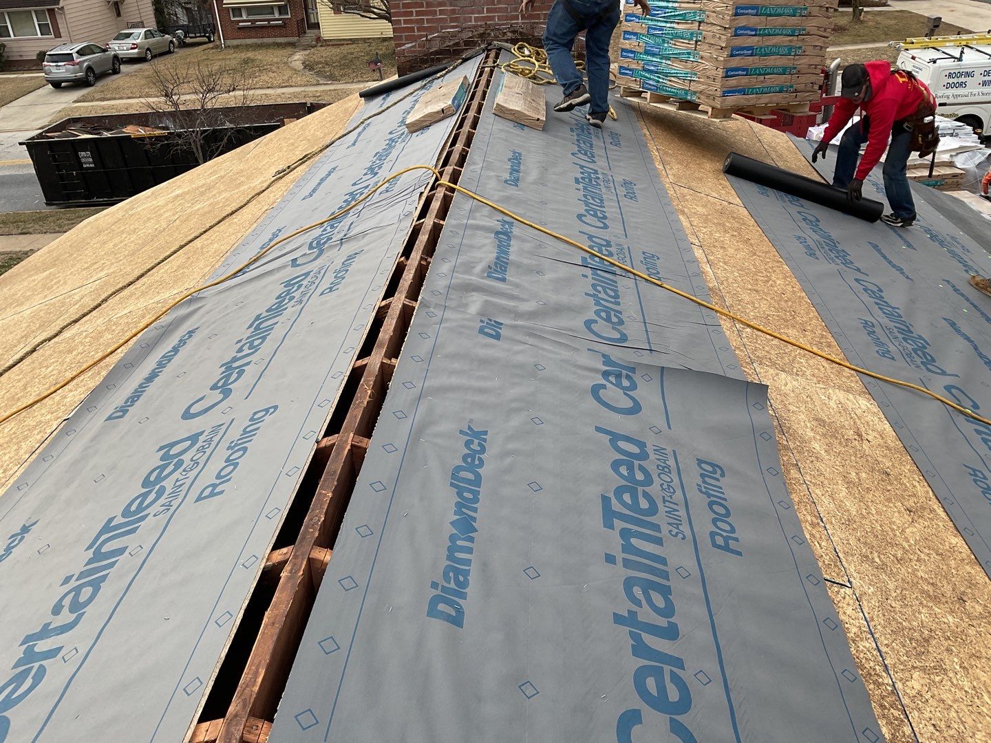 Residential Roofing Installation using CertainTeed Shingles by Alpha Design Services