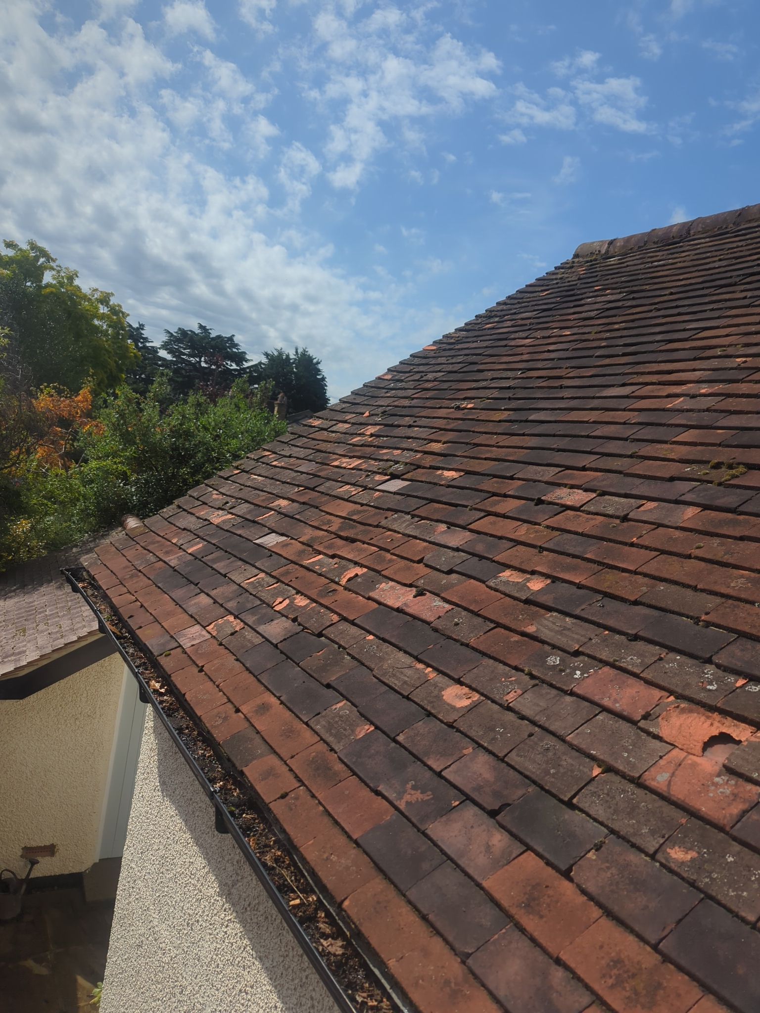 Roof Clean - Biocide Treatment using Honda 15lpm Low Pressure Washing Machine by Ges Exterior Cleaning ltd