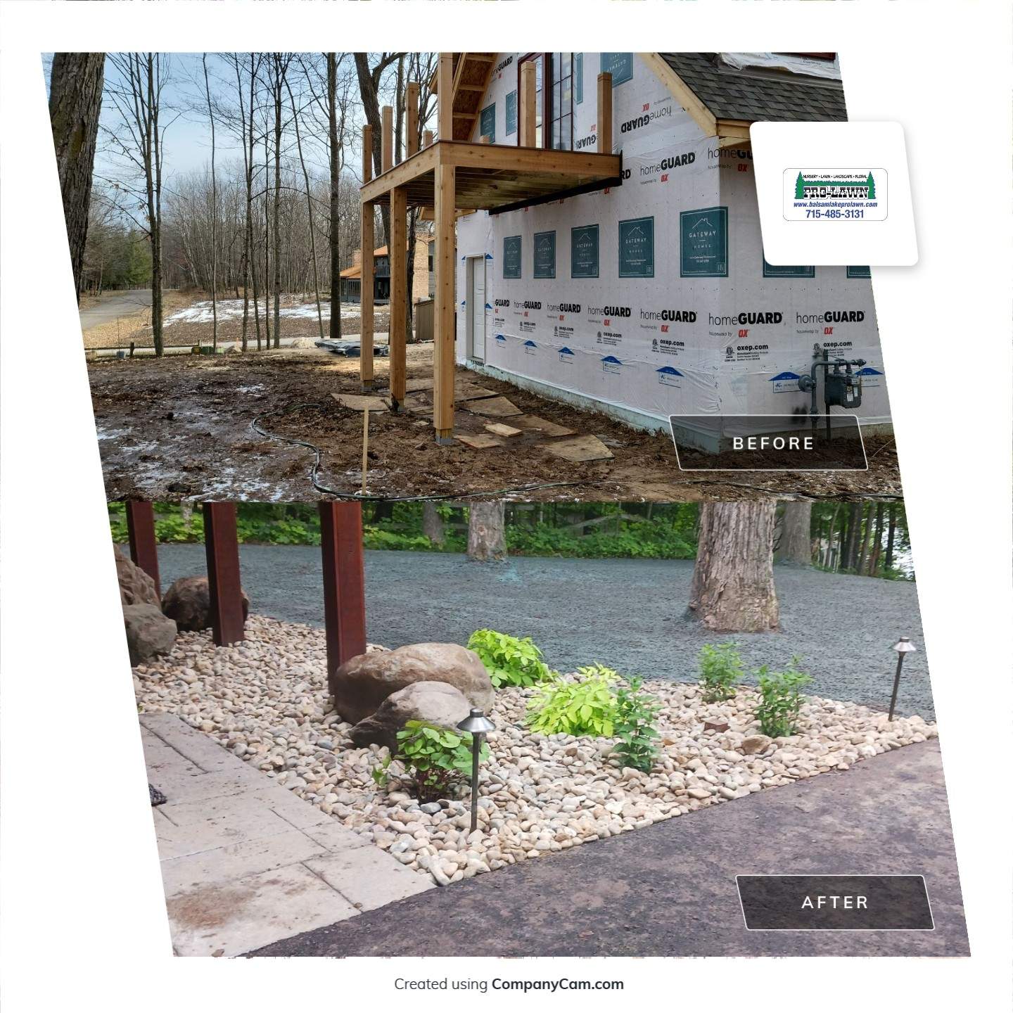 New Carriage House Landscape by Balsam Lake Pro Lawn