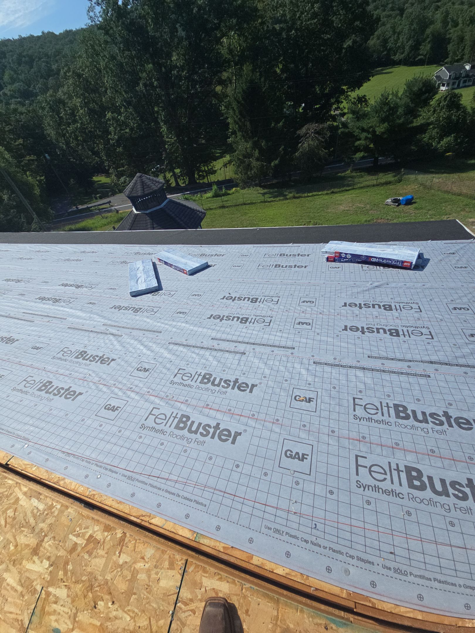 Residential Roofing Installation using GAF Timberline HDZ Fox Hollow Grey by Rainstoppers Roofing