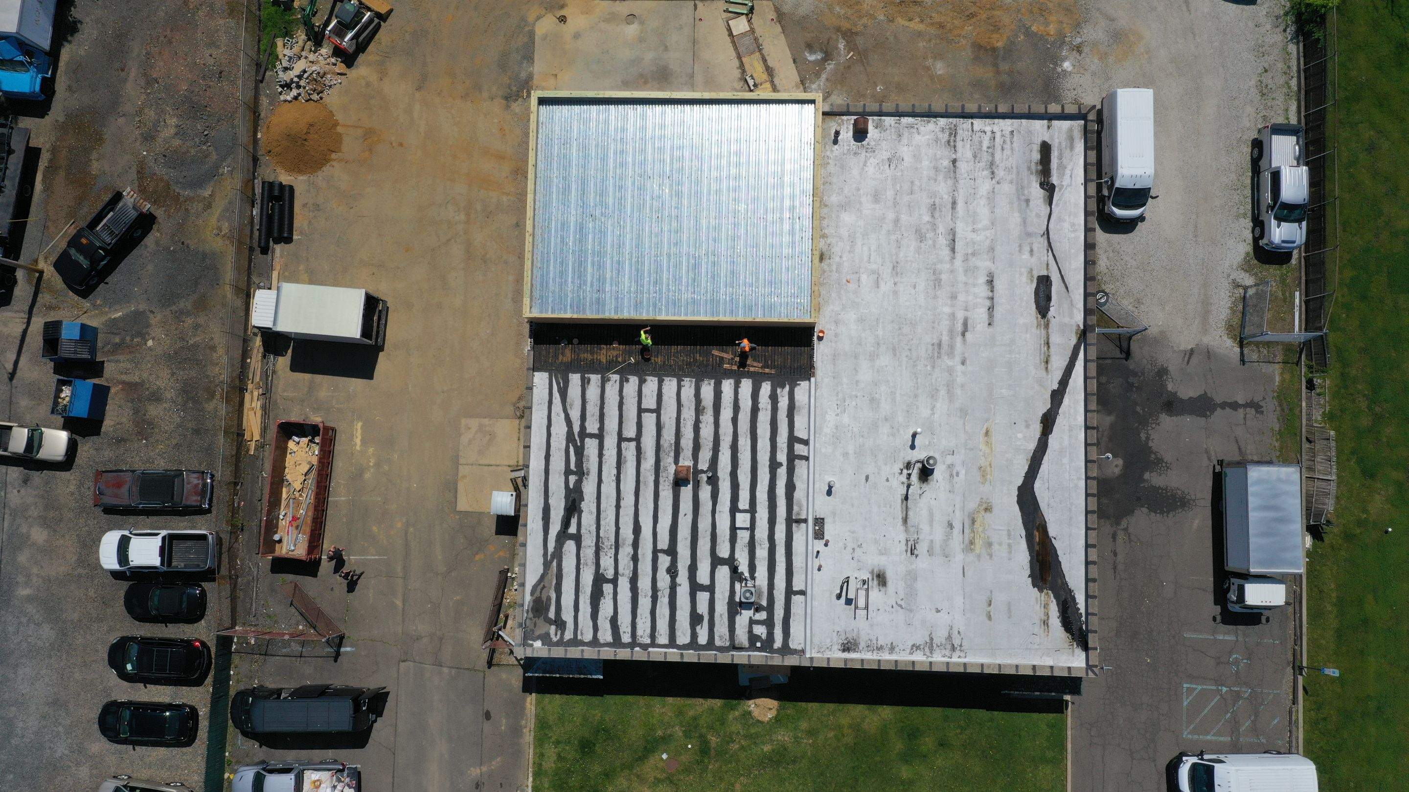 Commercial Roofing Installation using GAF TPO by All Site Roofing