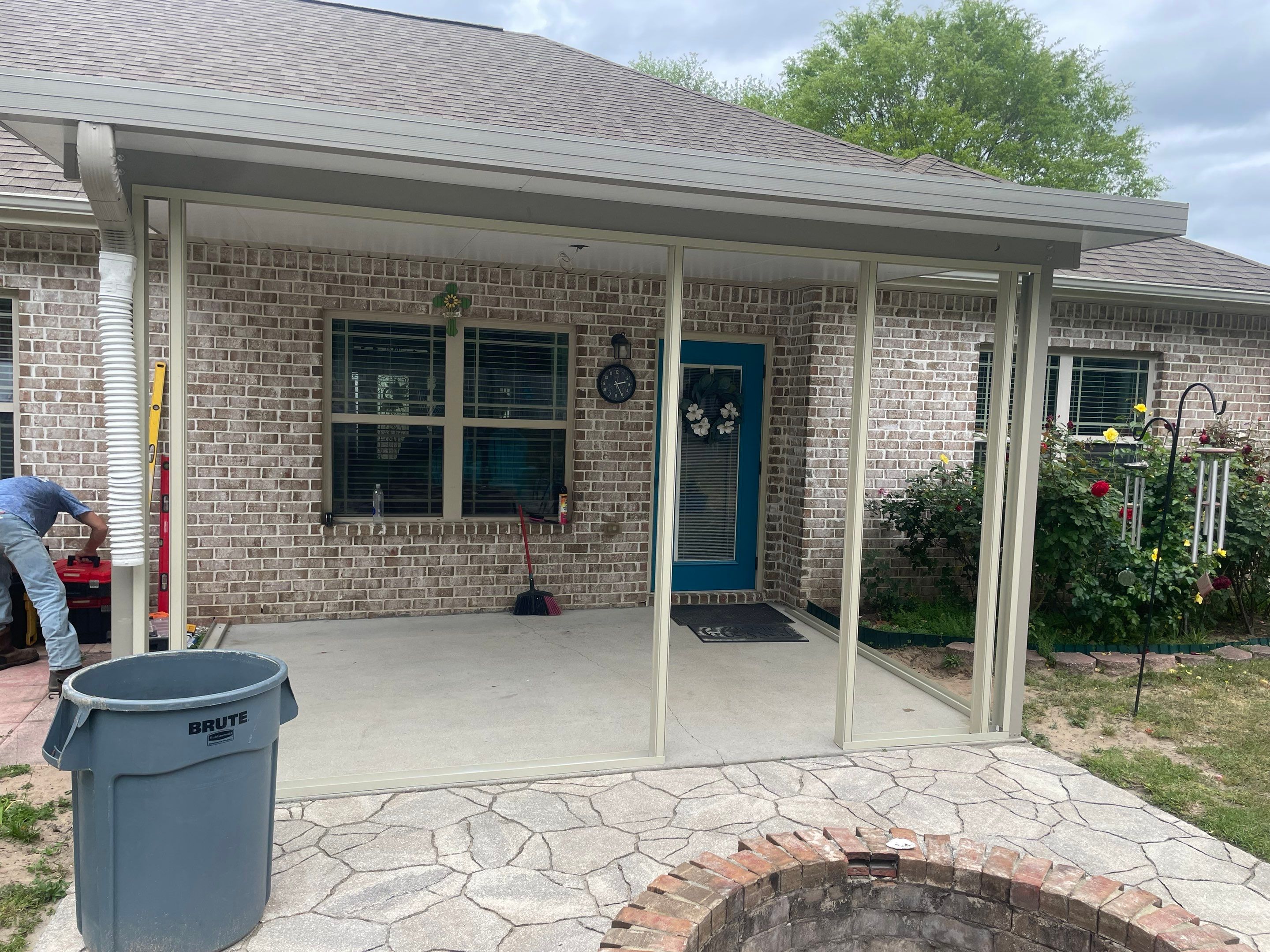 Patio Cover & Screen Room w/Vinyl 4-Tracks by Titan Sunrooms