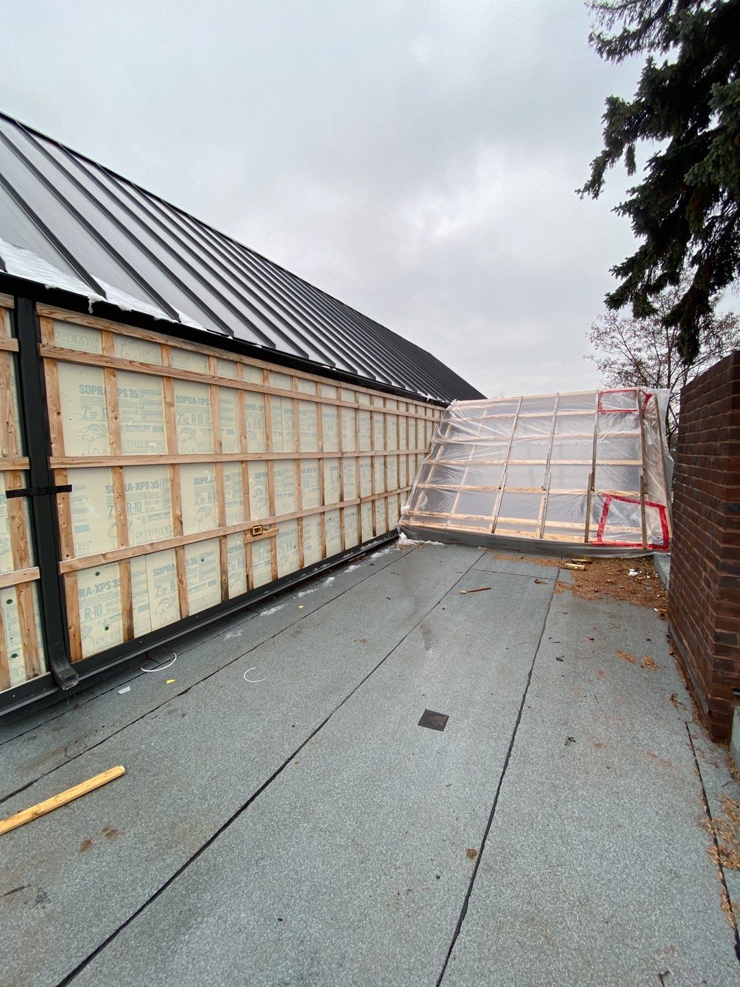 New Home Construction using 16" Standing Seam Panels by Jay Carter Roofing & Sheet Metal