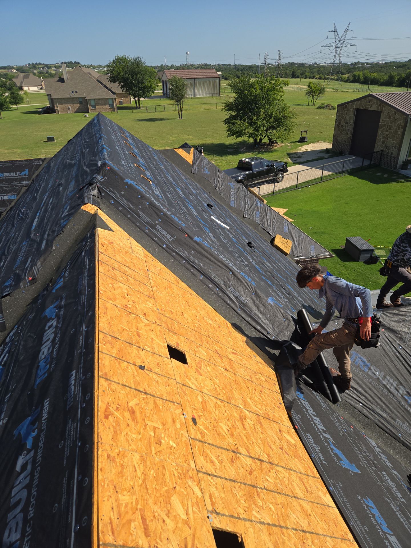 Project in Azle by Lonestar Roofing and Restoration LLC.