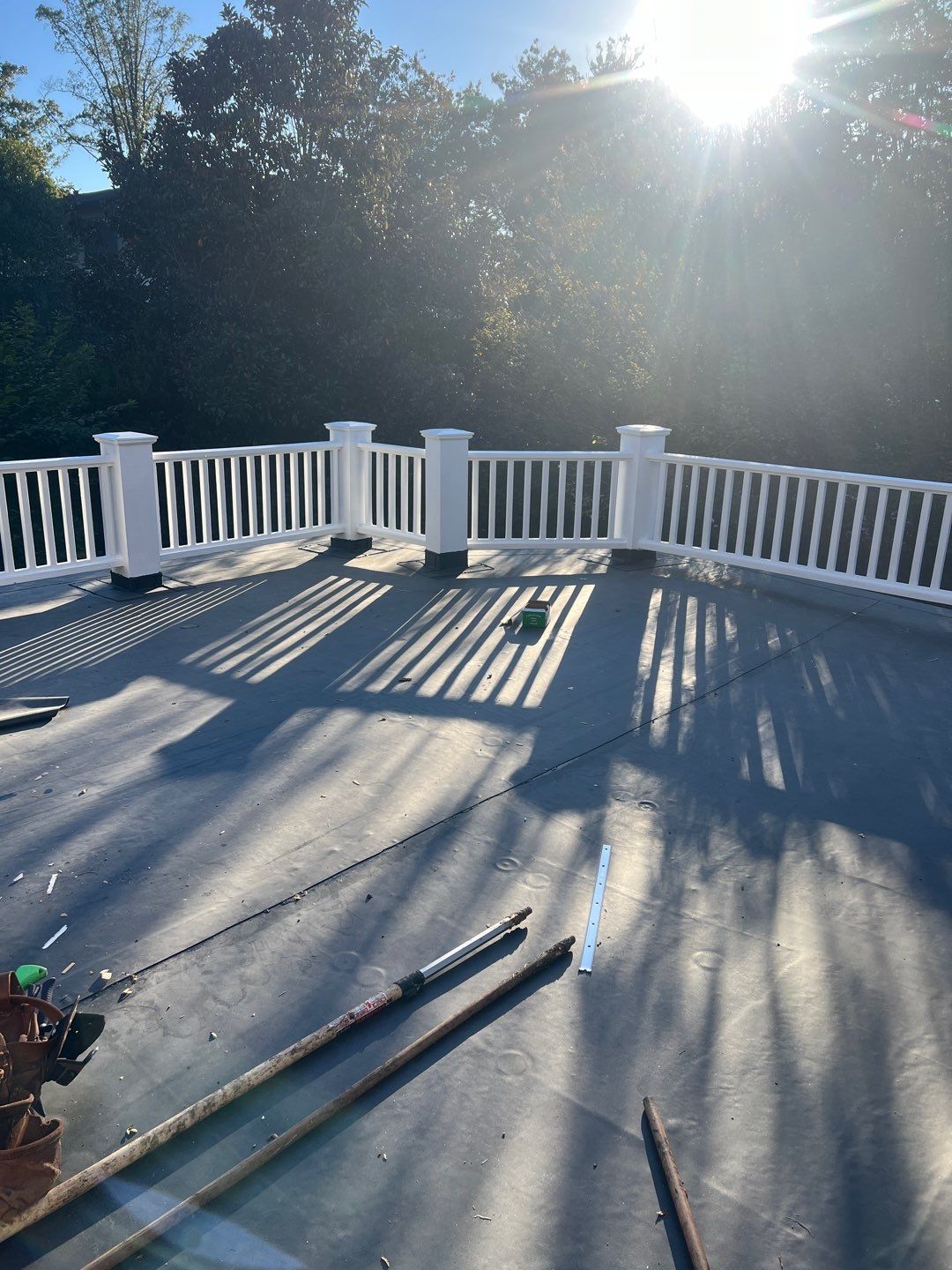 McLean - Residential Flat Roof Replacement with Carlisle Syntec EPDM by RM Banning, Inc.