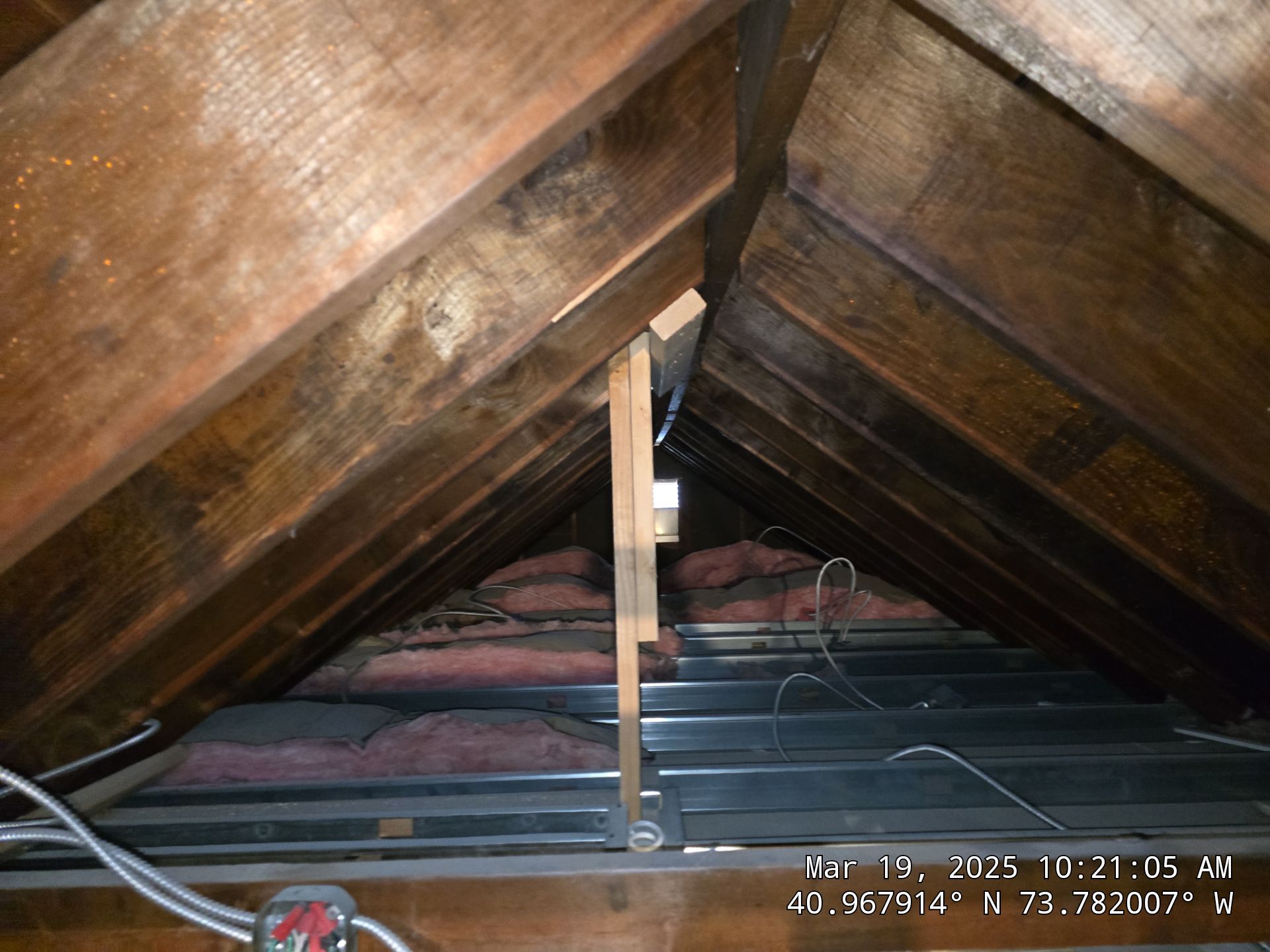 Attic Insulation using open cell spray foam by NYS Foam & Energy