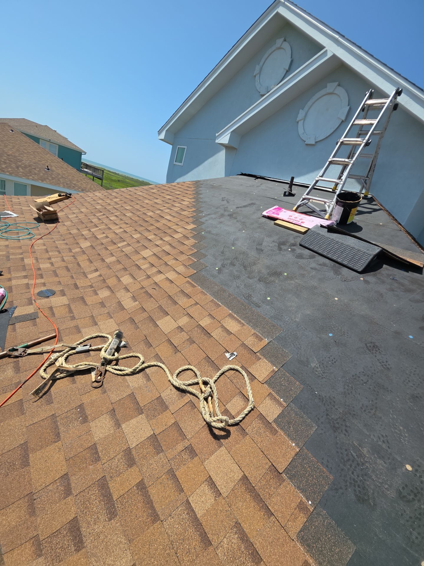We Aint Scared of heights  by Bayfront Roofing and Construction