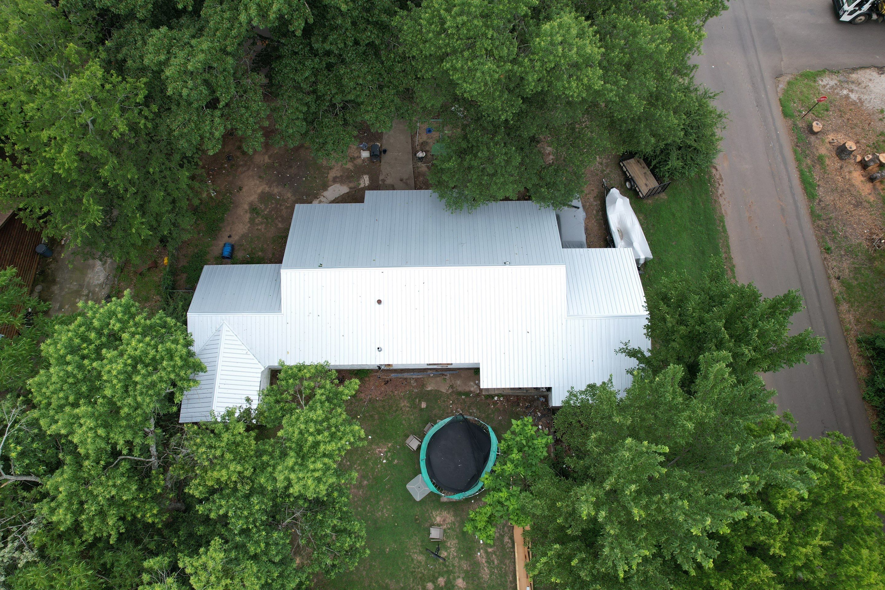 Residential Roofing Installation using 29 Gauge Galvalume Metal by Hostetler Roofing