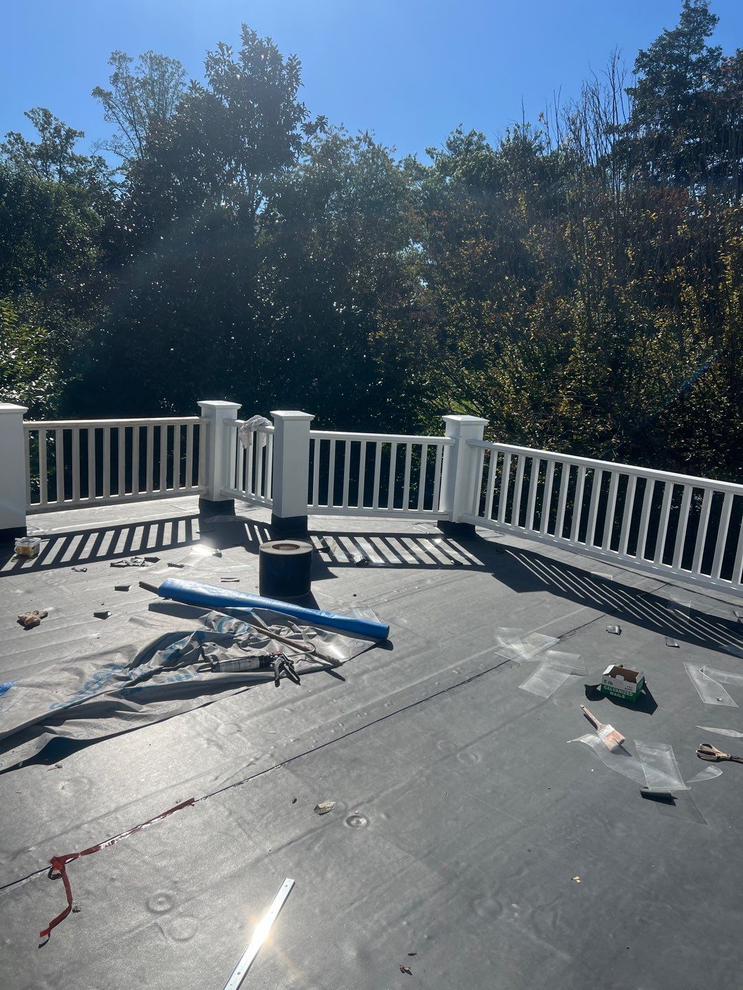 McLean - Residential Flat Roof Replacement with Carlisle Syntec EPDM by RM Banning, Inc.