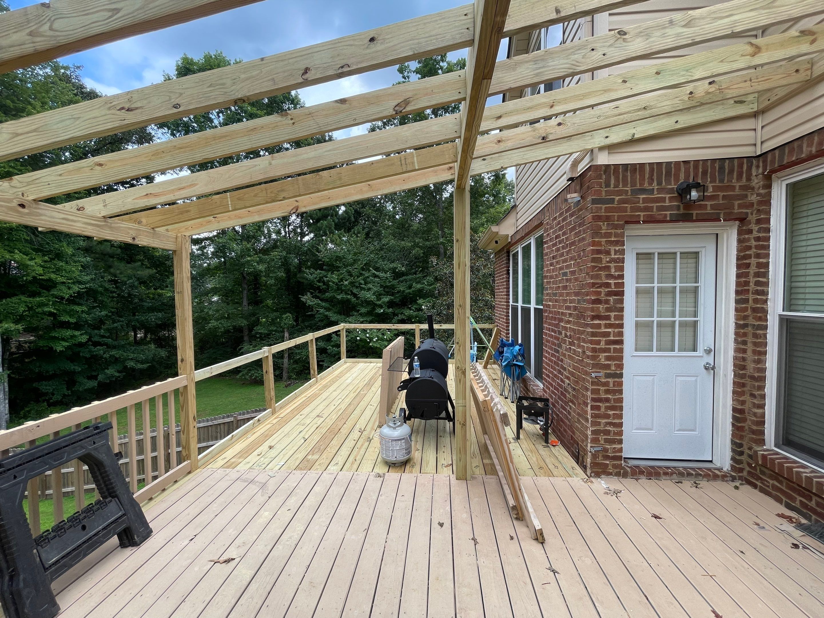 Aspen Lake - Covered Porch by Pillar and Pine