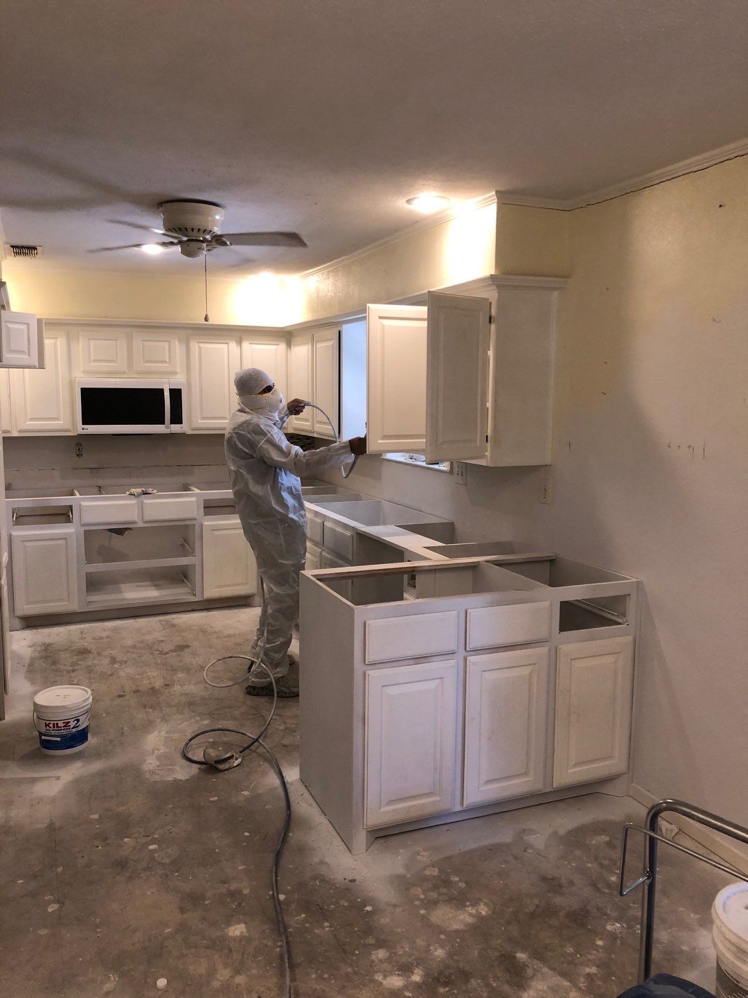 Home Remodel after Huge Water Damage by L&T General Contractors and Restoration INC