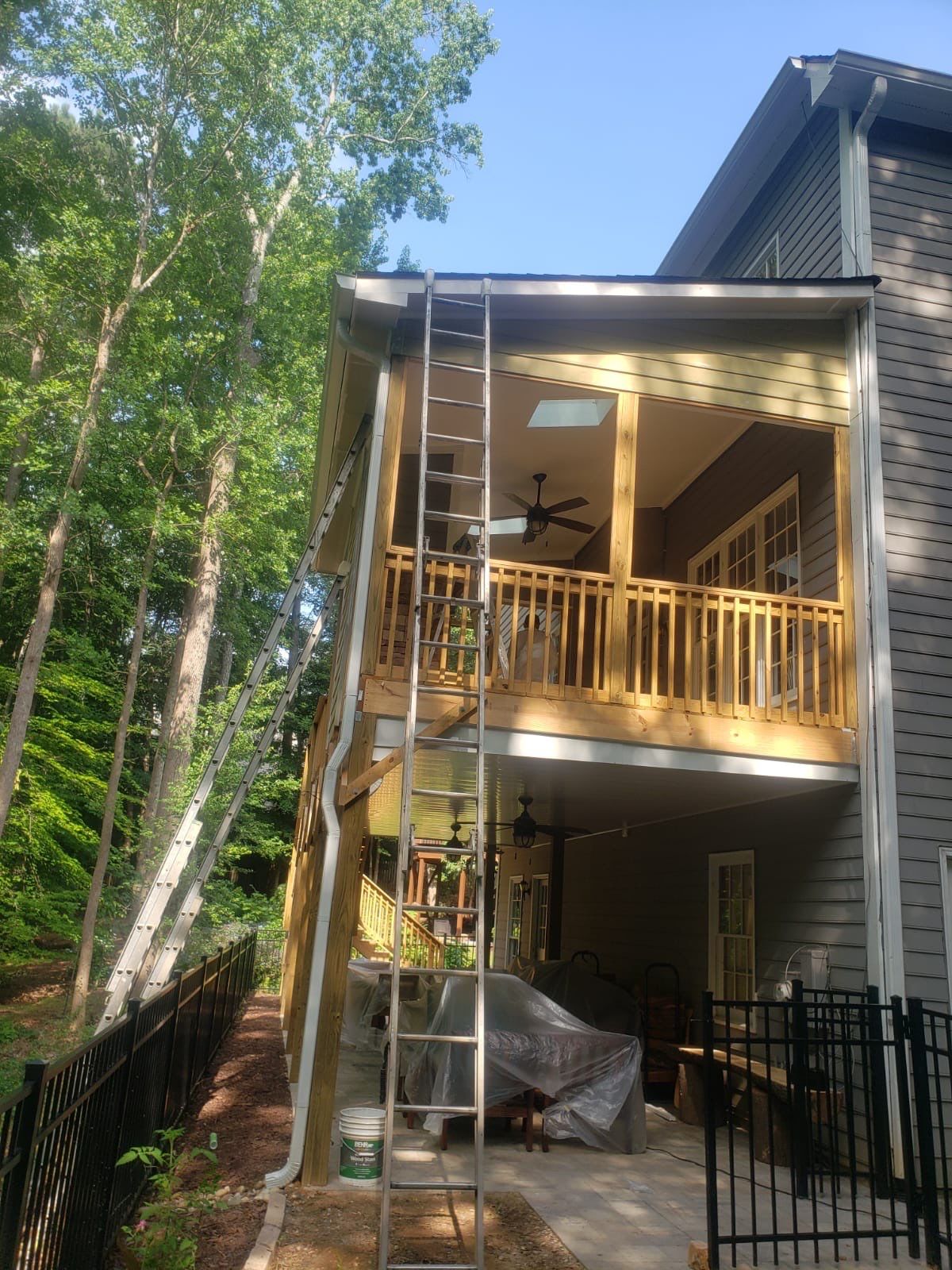 Exterior Painting and Screened Porch Refresh in Mableton, Georgia by Swift Home Renovations