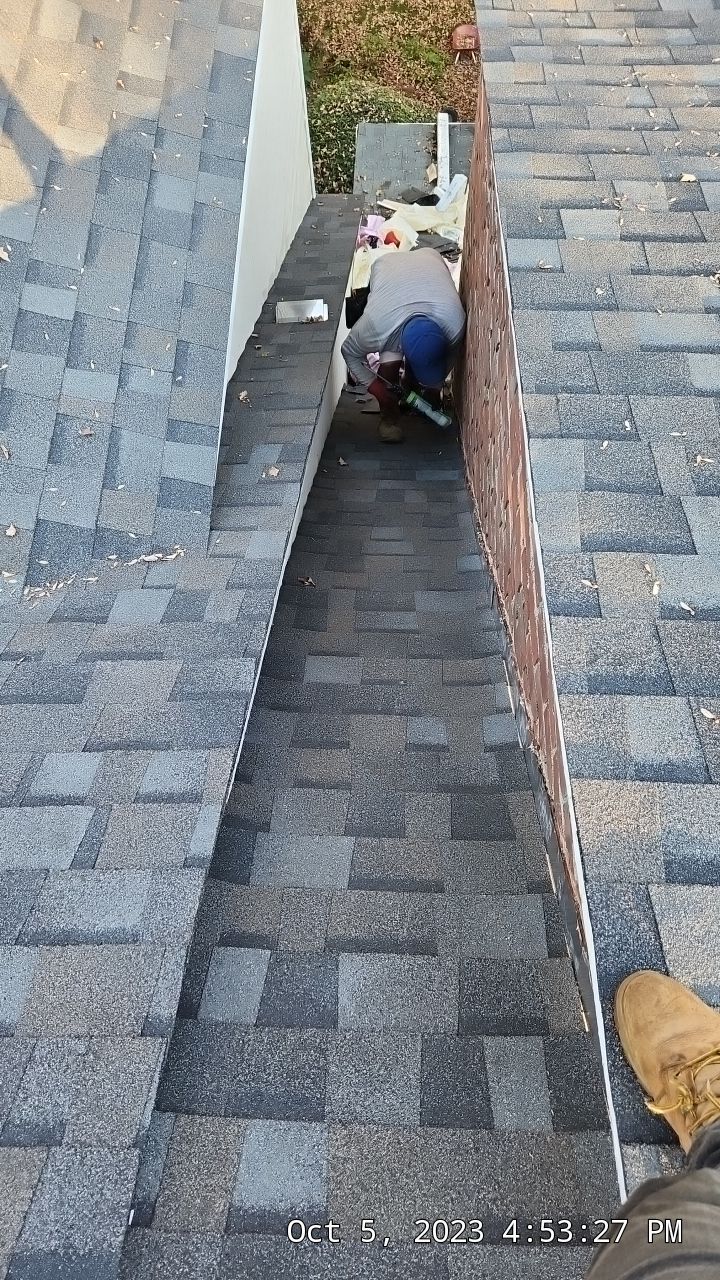 Residential Roofing Installation using Owens Corning TruDefinition Williamsburg gray by A Plus Exterior