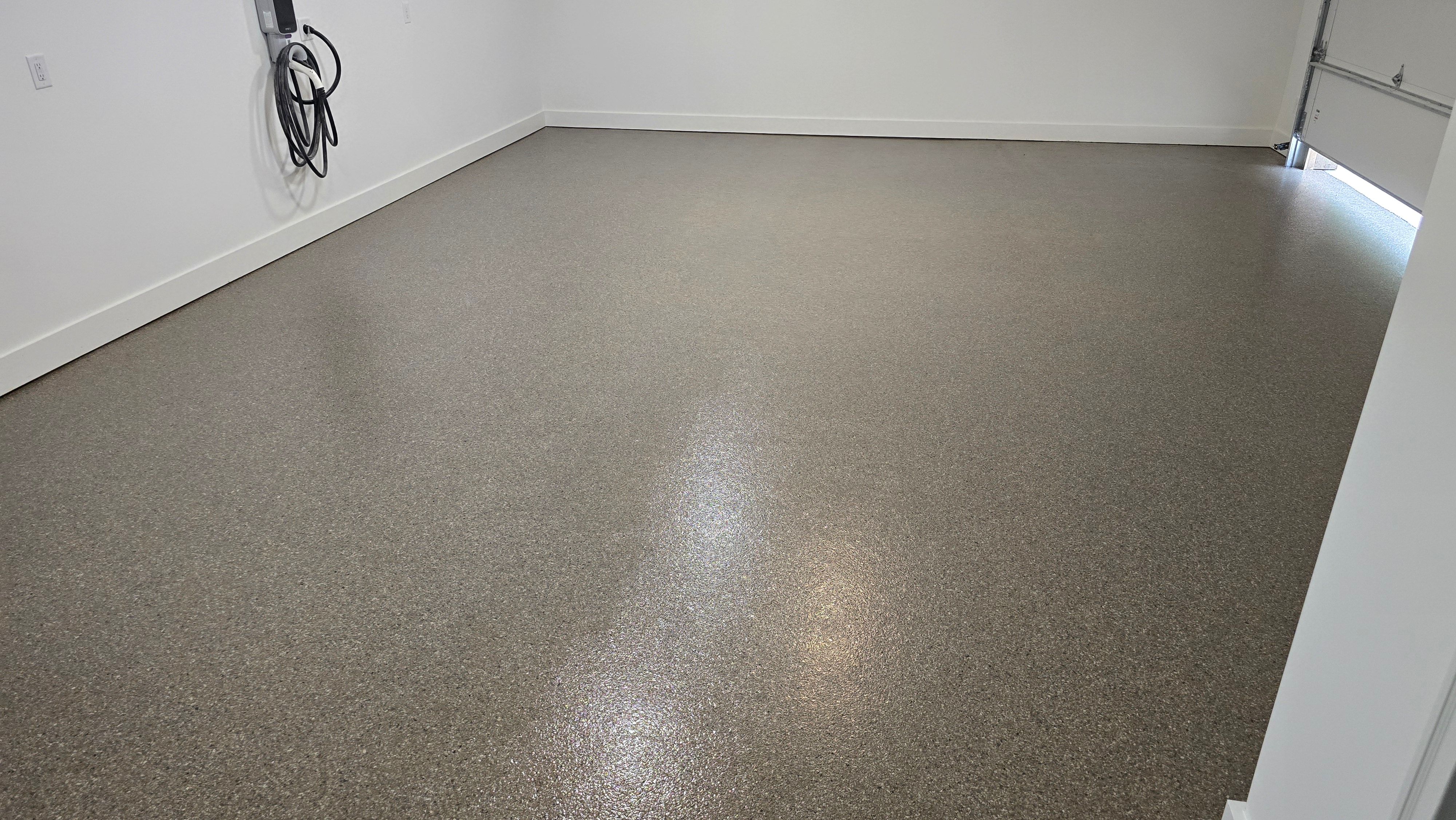 Two Garages Completed Using Obsidian by Elite Floor Solutions