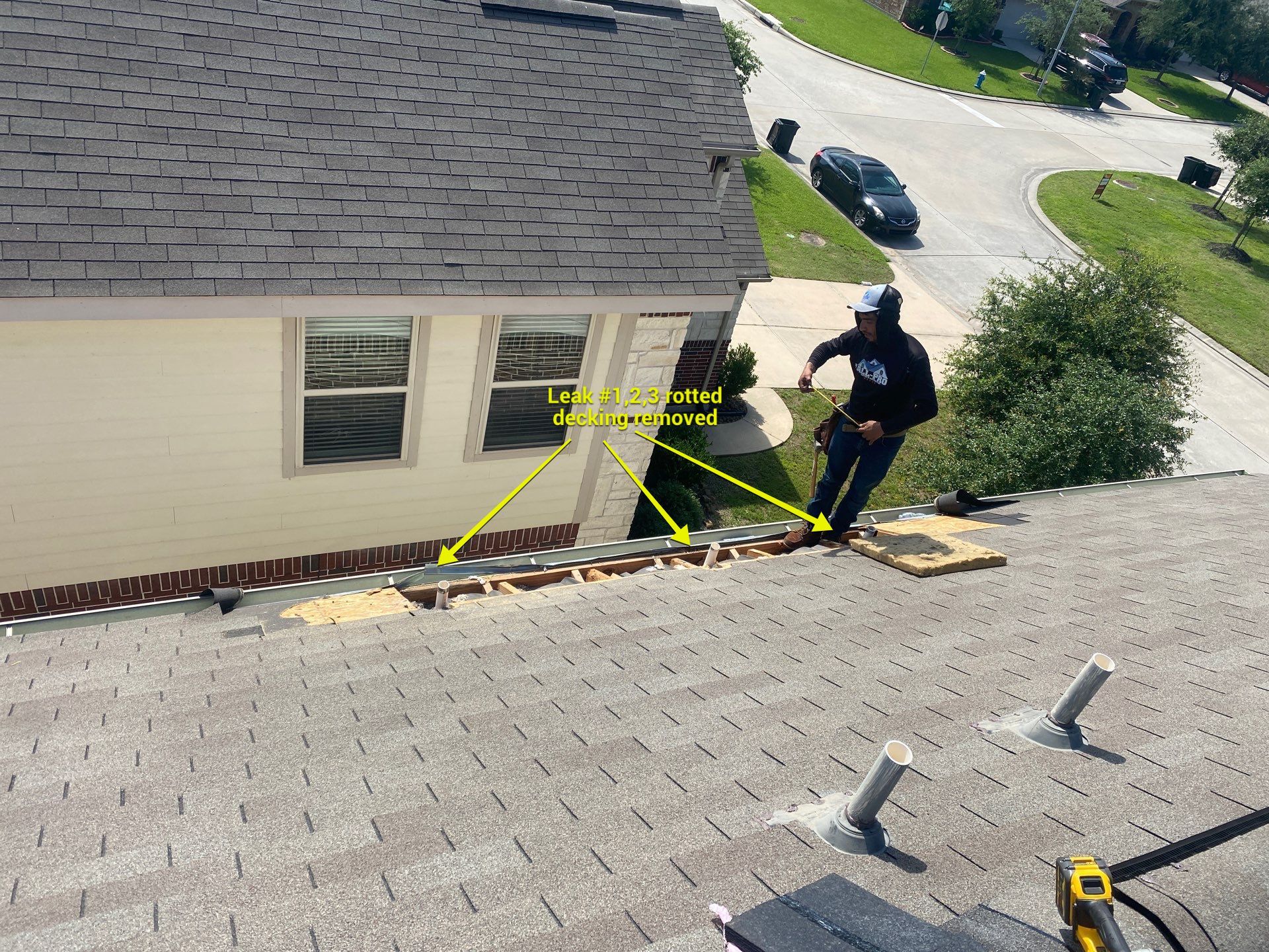 Hail Damage using Owen's Corning Duration (Lifetime) Shingles by Roof Repair Company