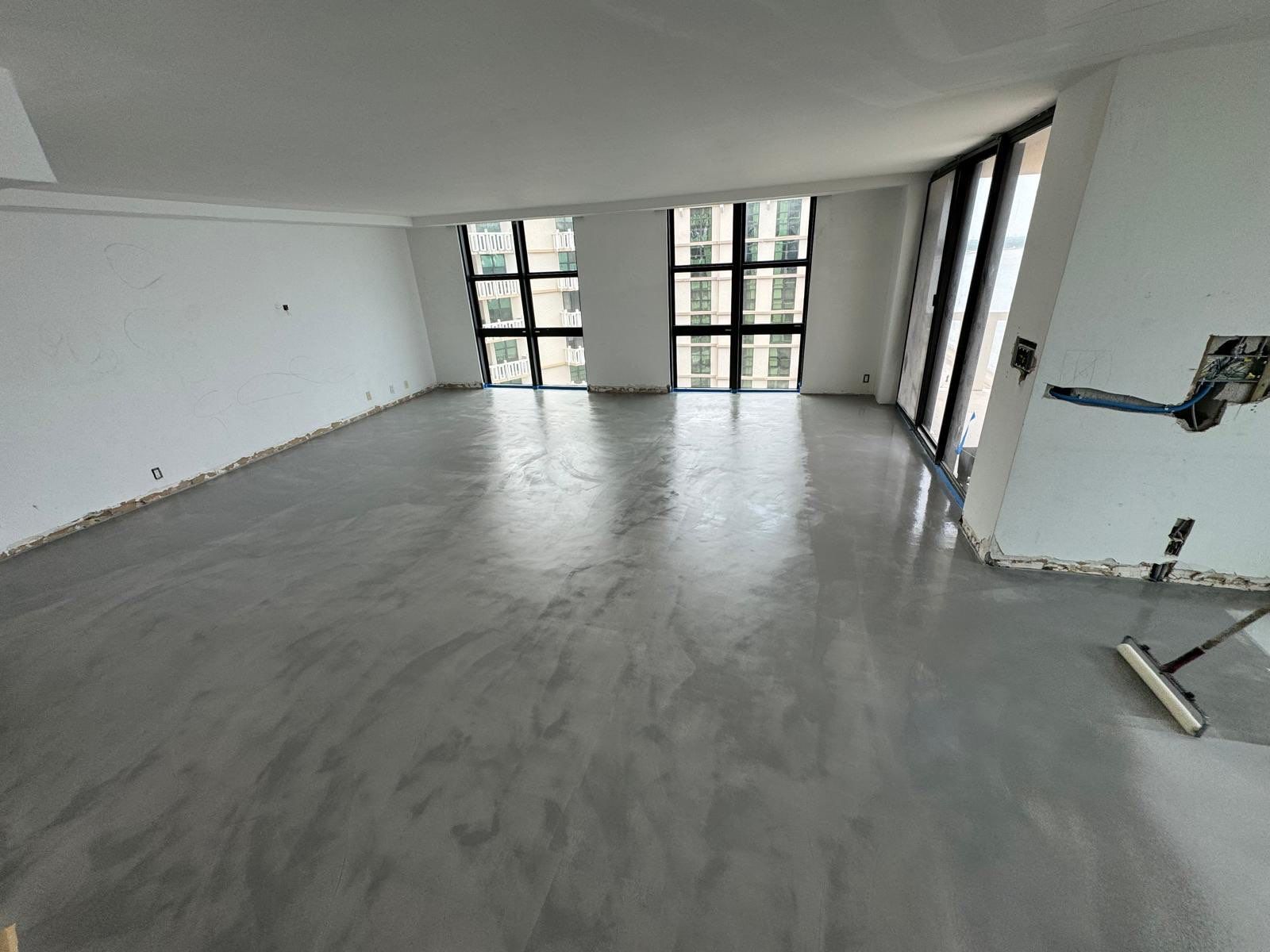 Microtopping on Key Biscayne Apartment by Seamless Surfaces