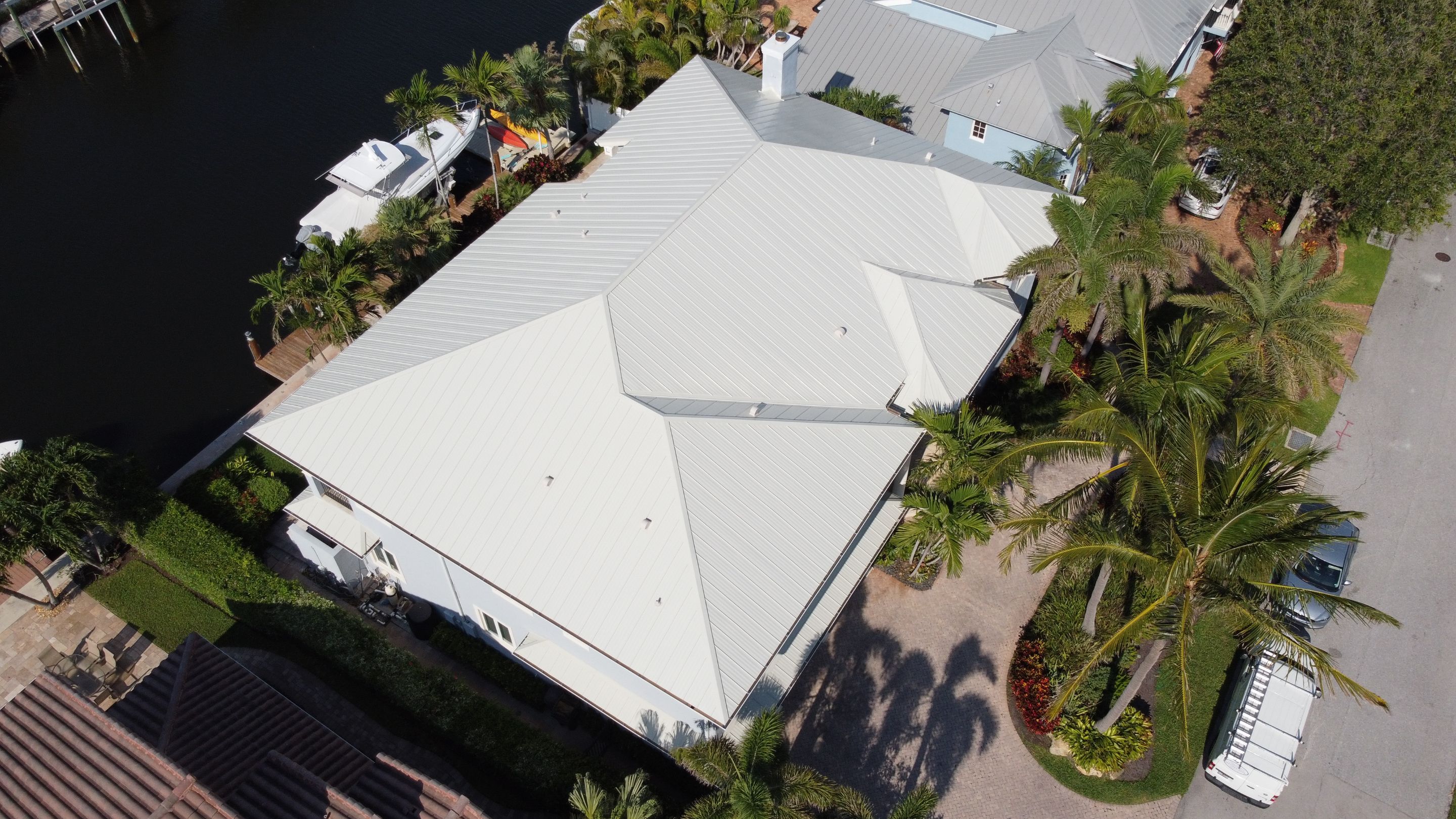 Residential Roofing Installation using 1" Nail strip metal roof by BLUES BROTHERS ROOFING