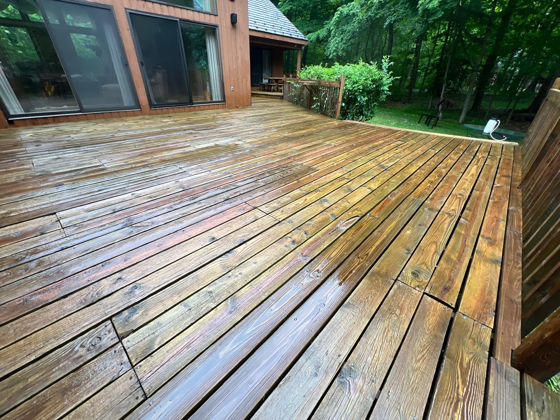 Deck, Patio, and Tennis Court Cleaning by Northern Power Washing LLC.
