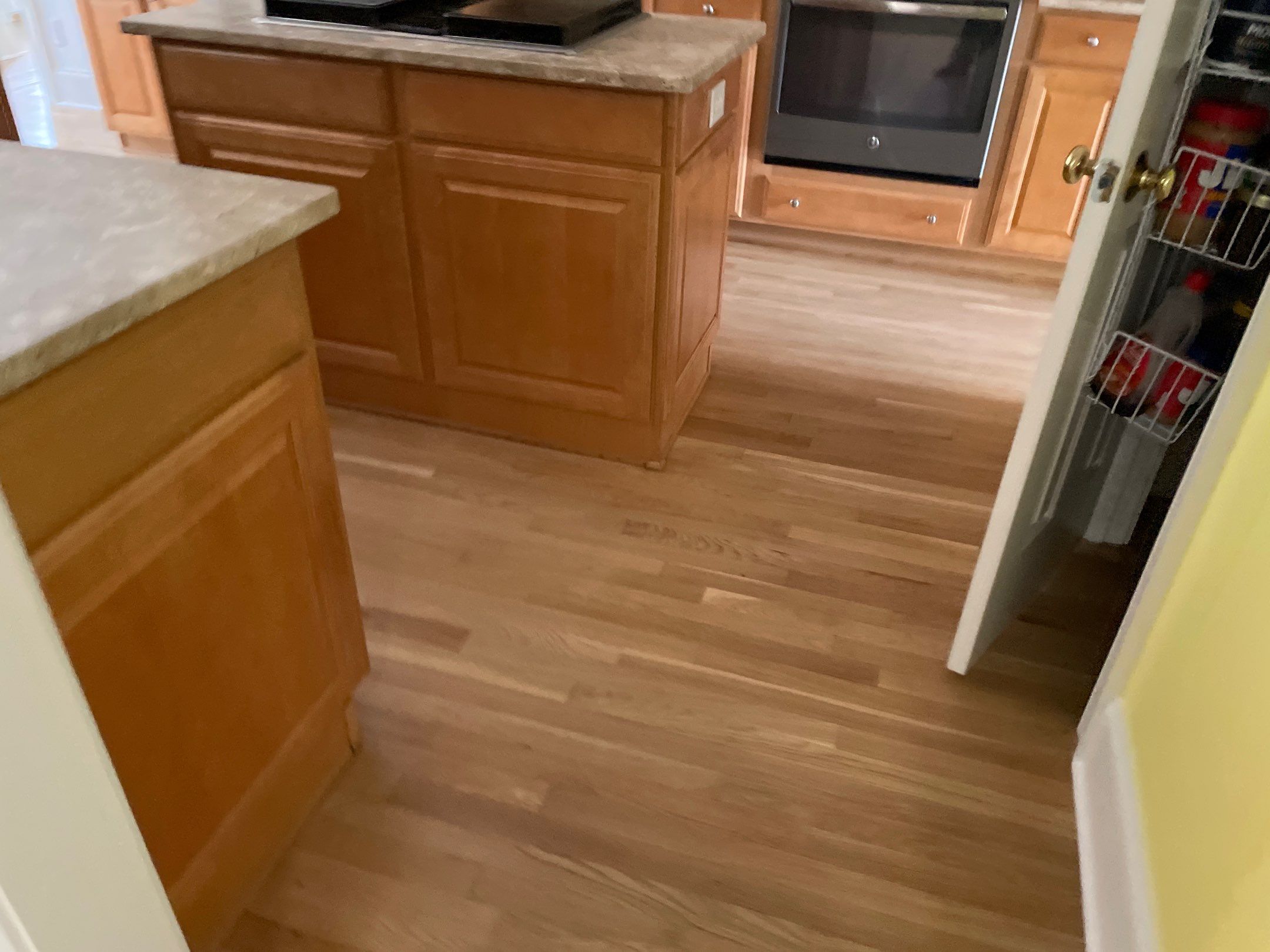 Sand and Refinish using Bona Waterbased by Footprints Floors of Coastal Carolina