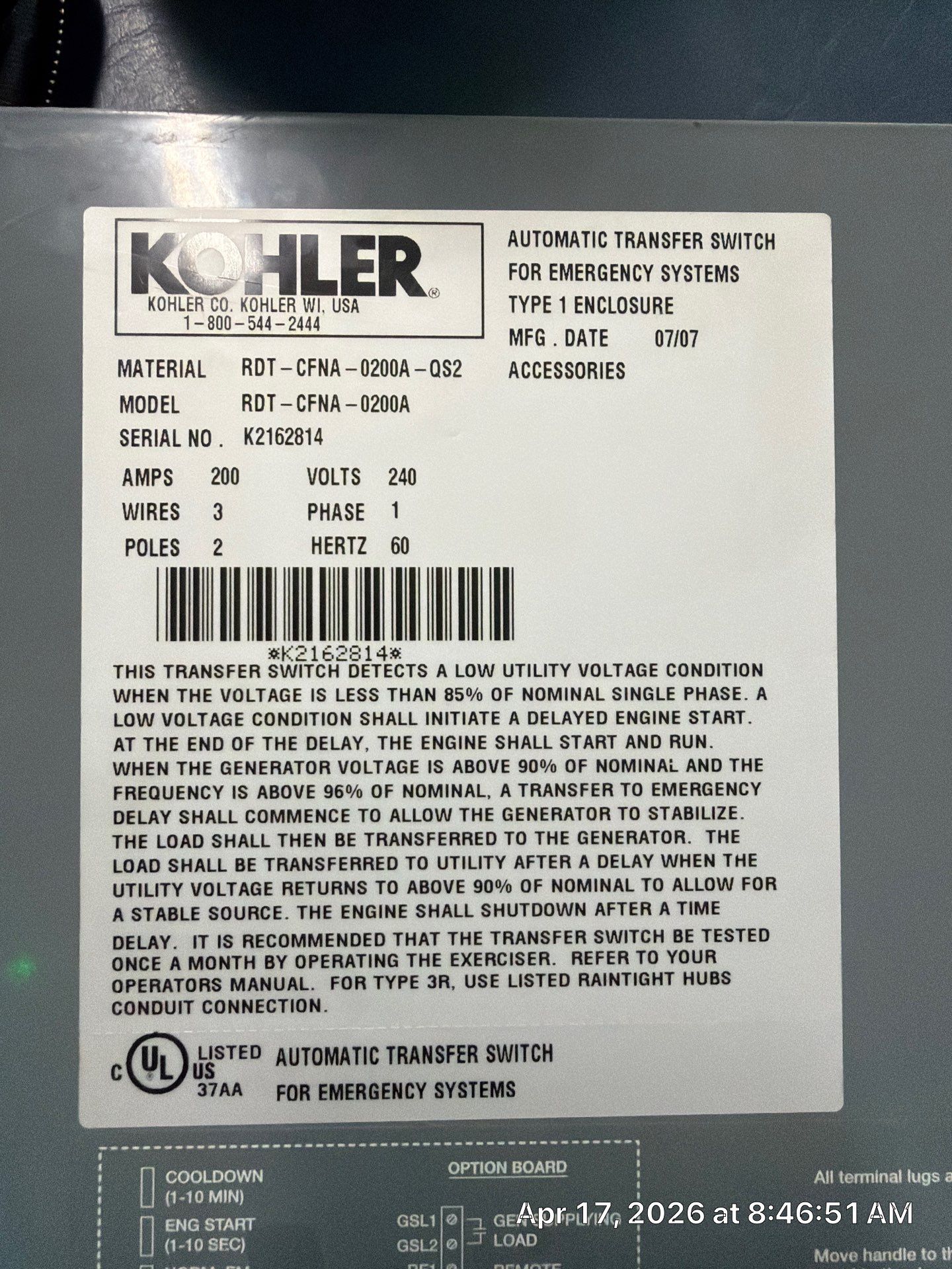 Kohler Standby Generator Diagnostic & Repair – Algonquin, IL | GSHA Services, LTD by GSHA Services LTD