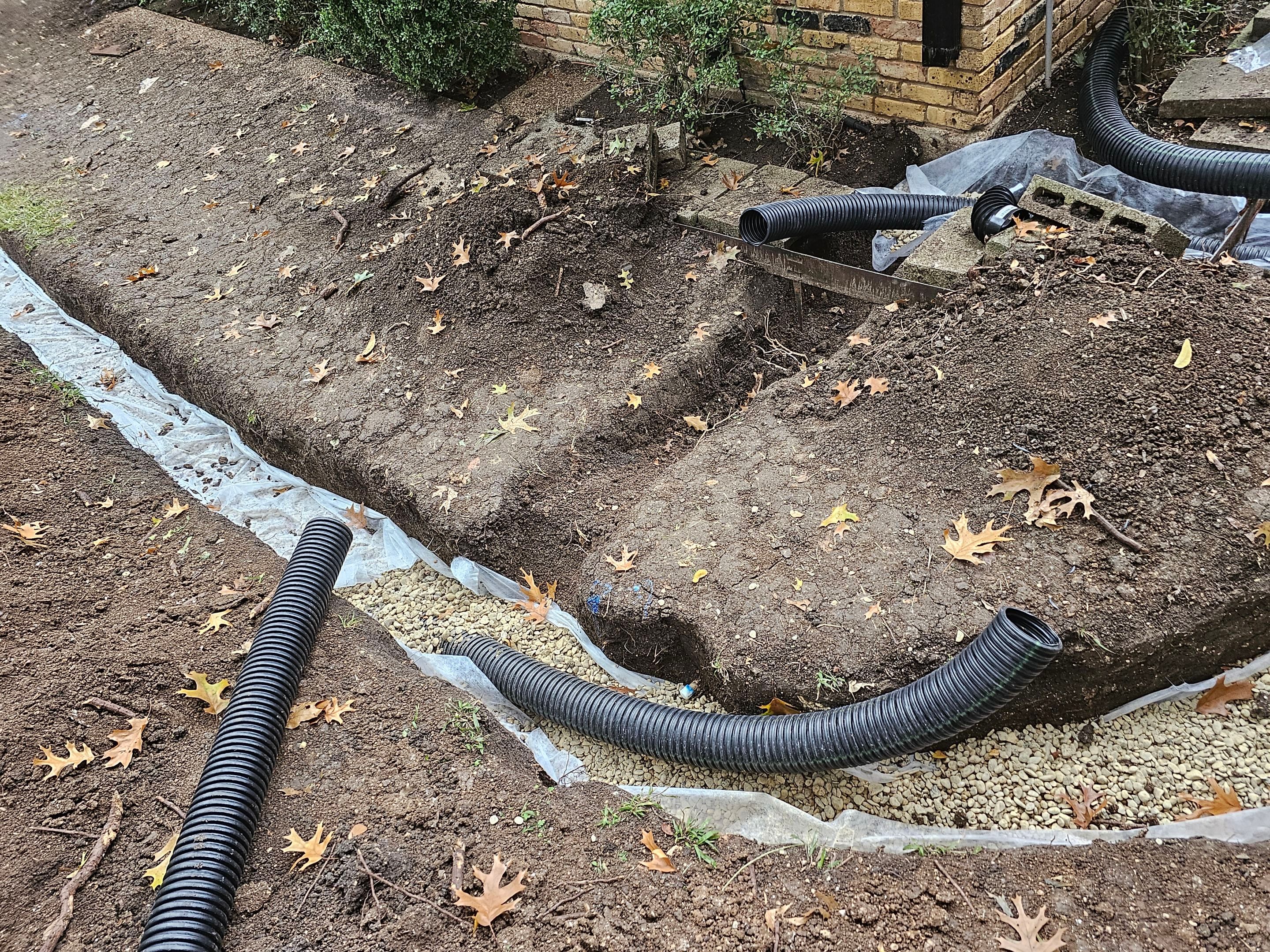 French Drain & Retaining Wall by EL-GC LLC 