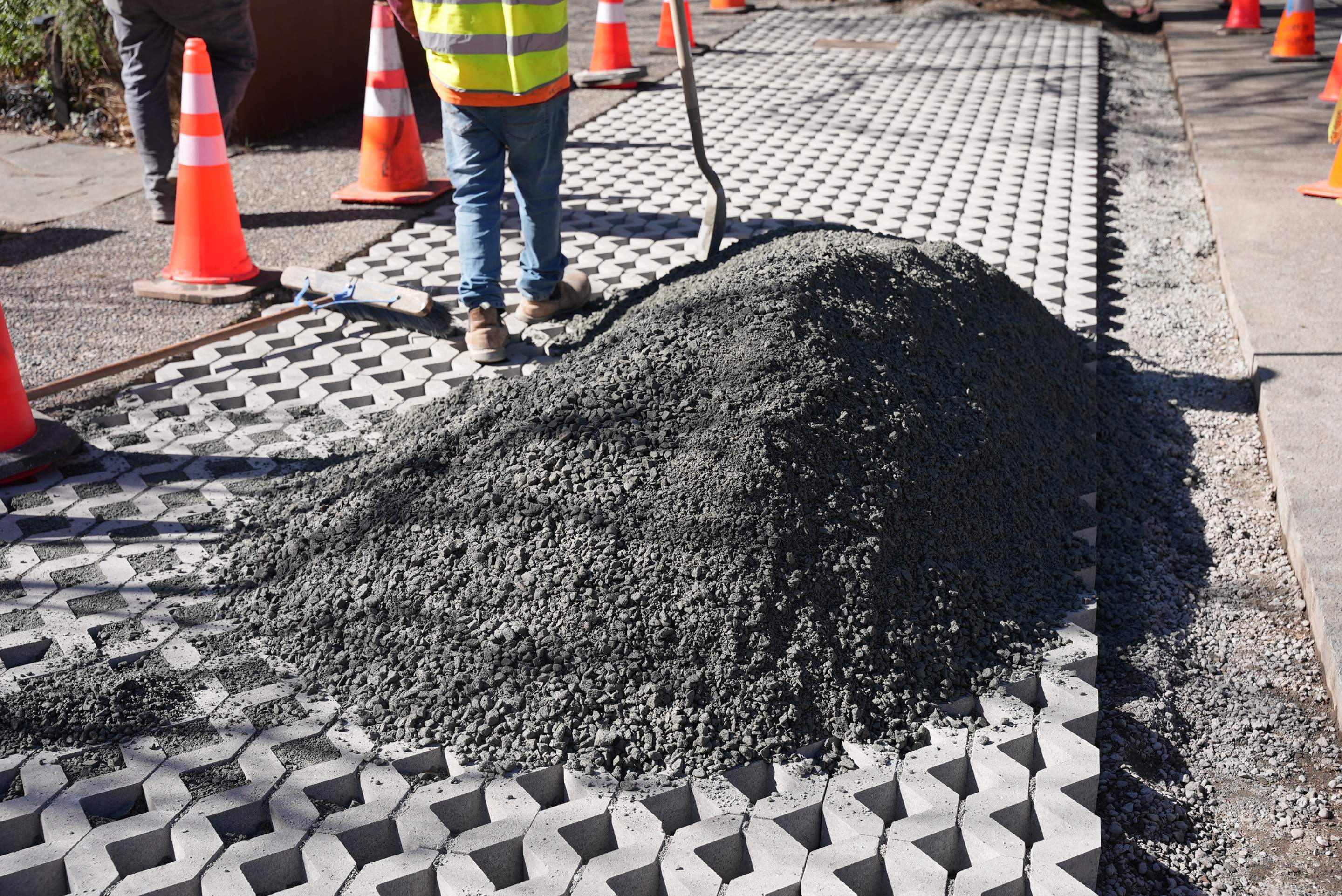 Russell | Turfstone Pavers Driveway  by Jireh Asphalt & Concrete Inc 