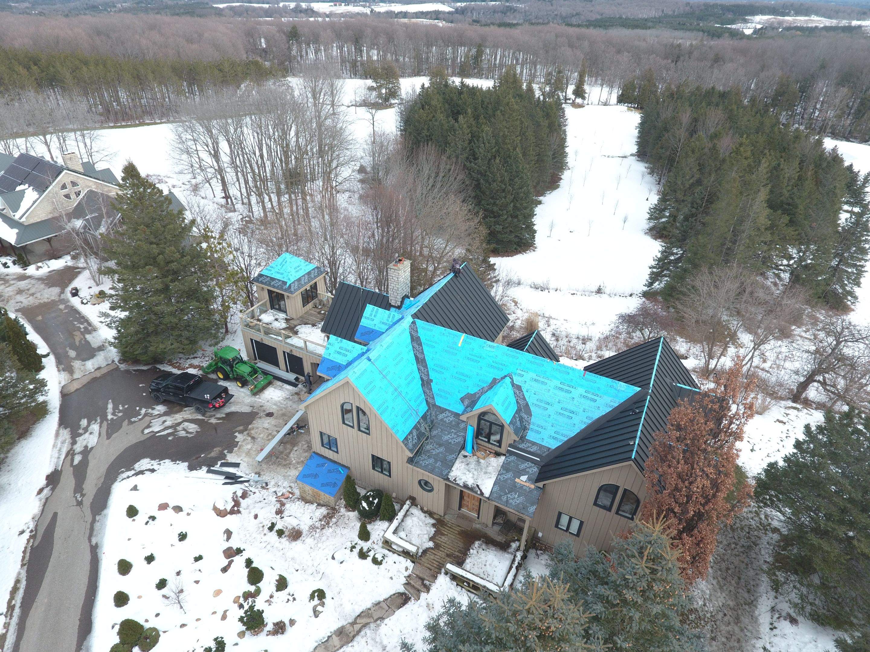 Residential Roofing Installation using 24 Ga Standing Seam Metal by Jay Carter Roofing & Sheet Metal