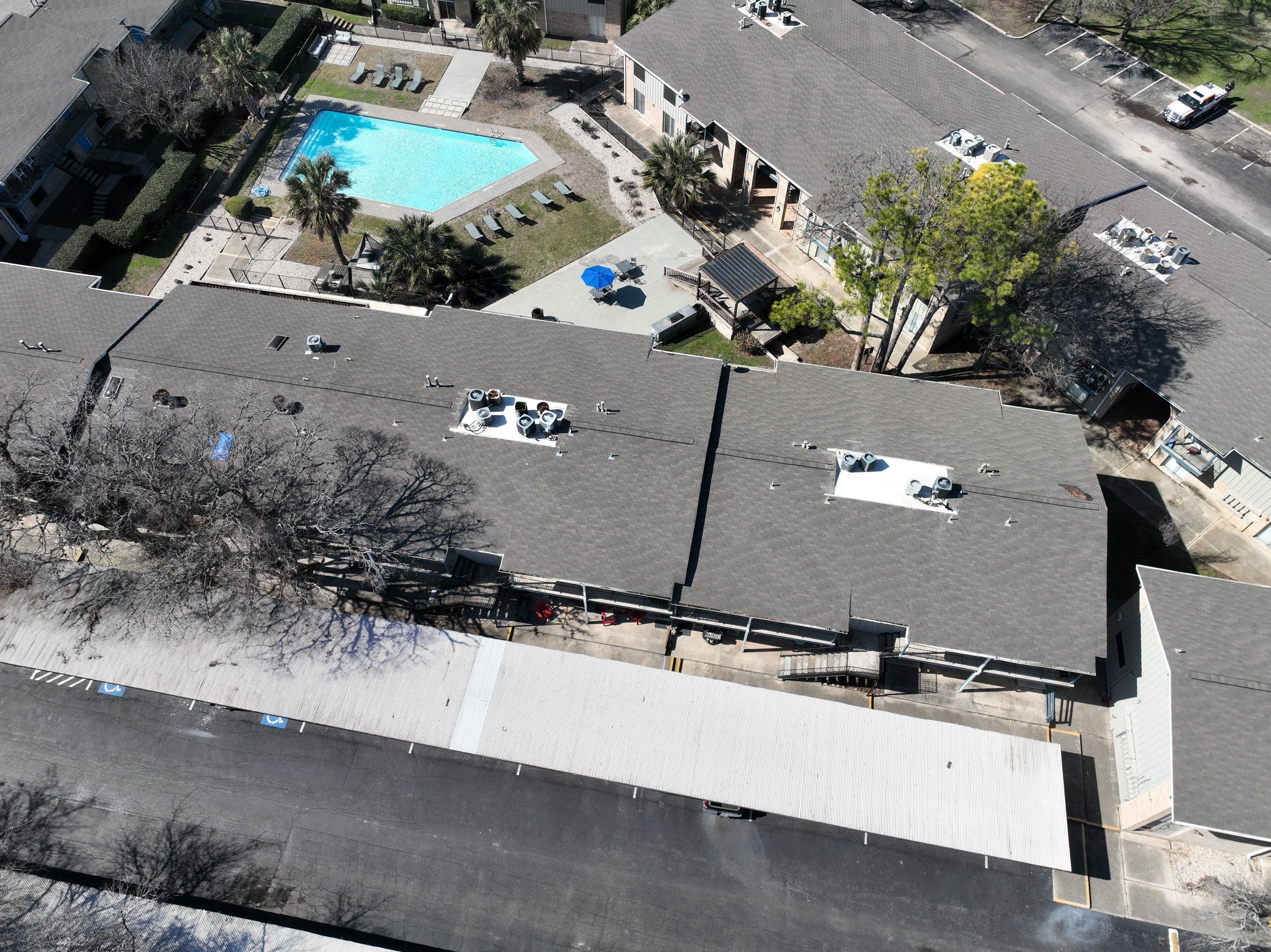 Commercial Roof Inspection using Drone Inspection by Premier Roofing and Contracting