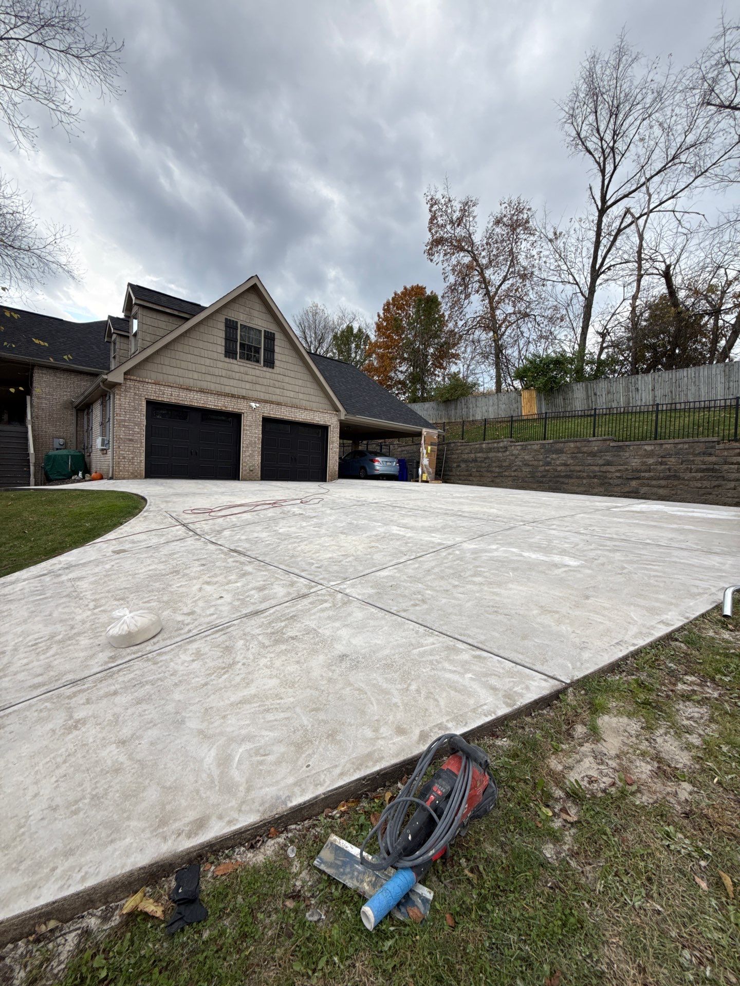 Steep Driveway Project in Sarver by Floors in a Day, Inc