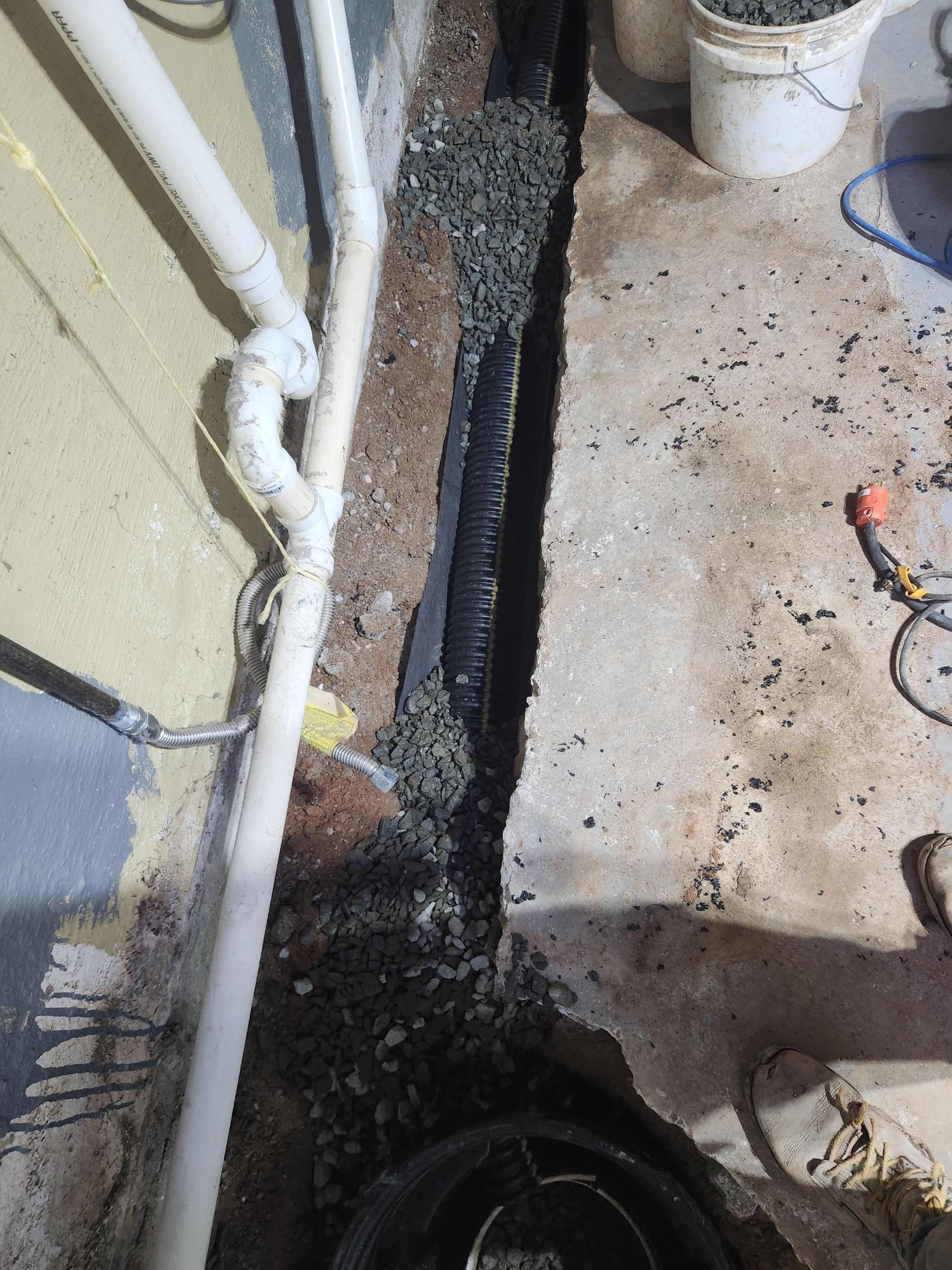 Interior French Drain River Edge NJ by Pure Service Pro, LLC 