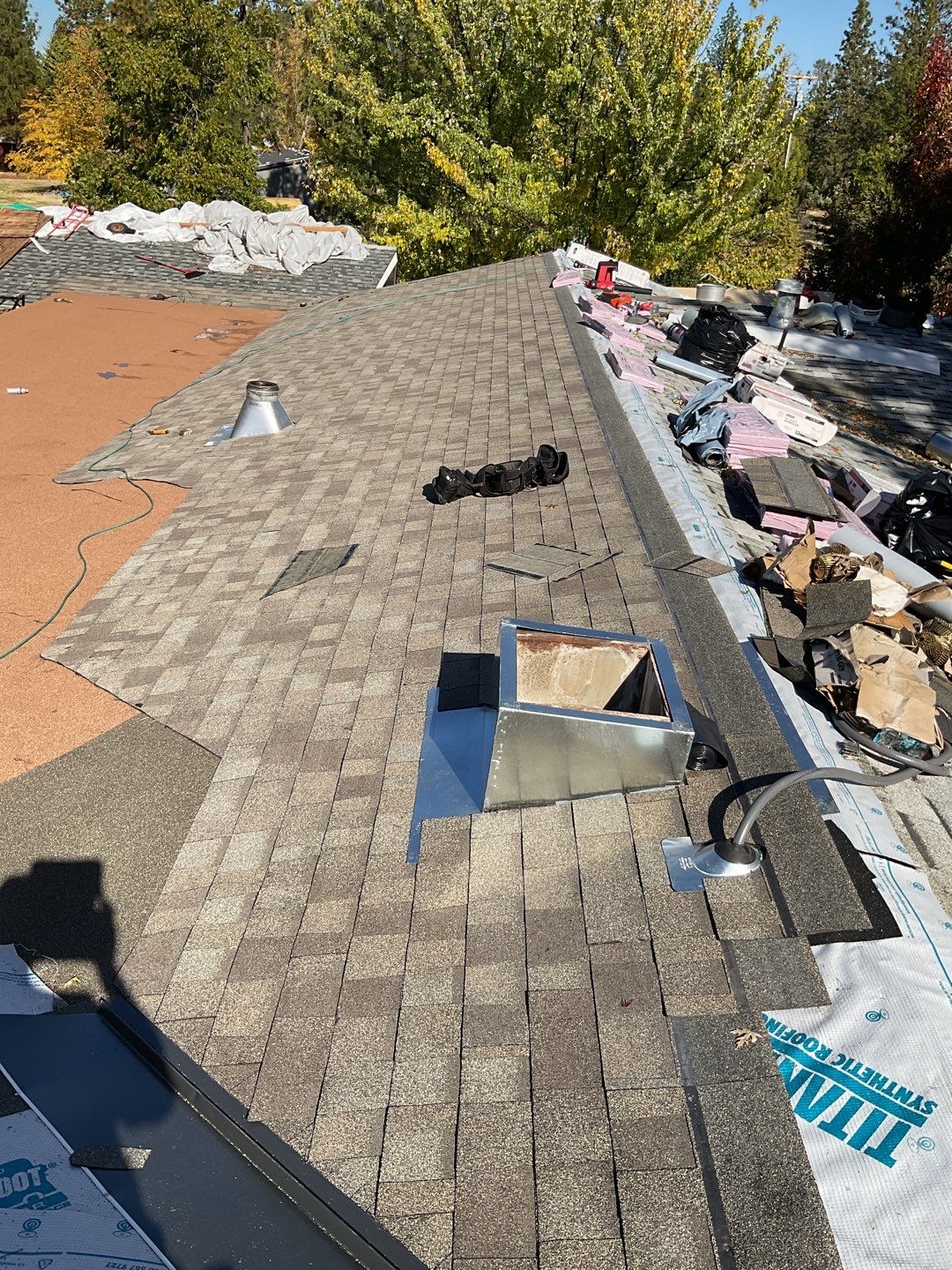 Residential Roofing Installation using Owens Corning Roofing Shingles by Byers Enterprises 