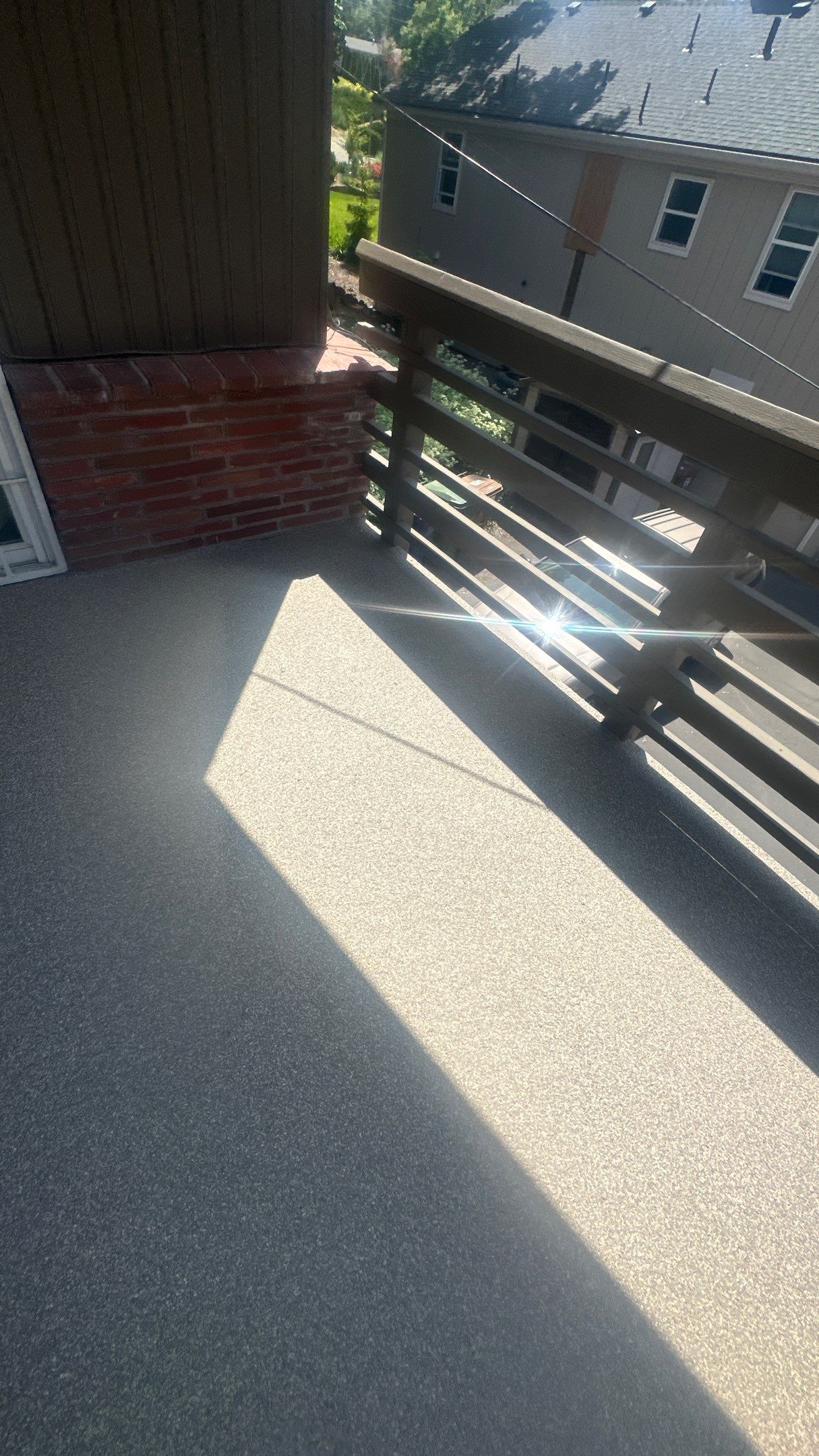 Patio Transformation using Trail Mix 1/8" Chip by Croc Coatings, LLC