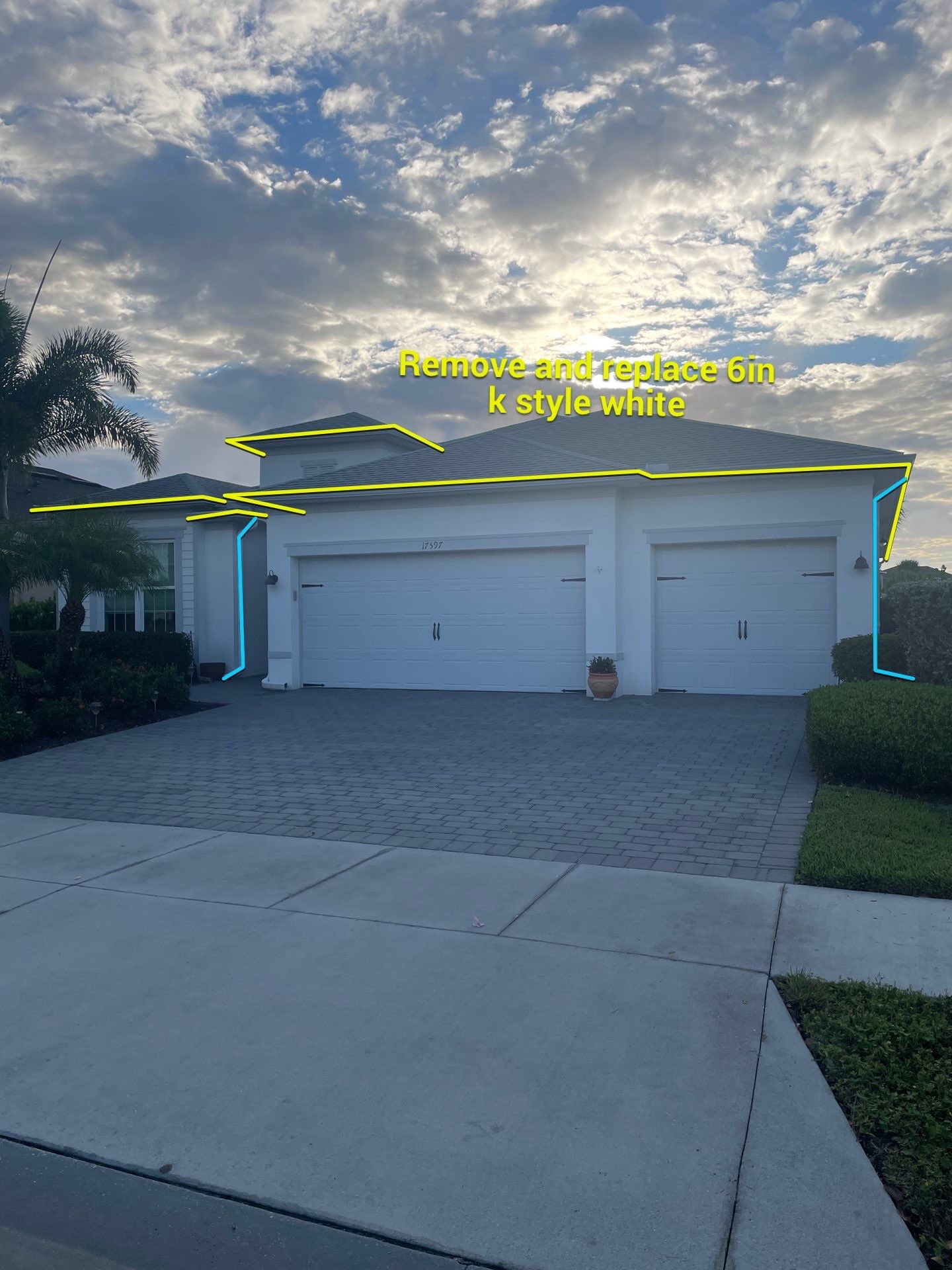 6-inch K-style Gutters Punta Gorda FL by Gutter Professors