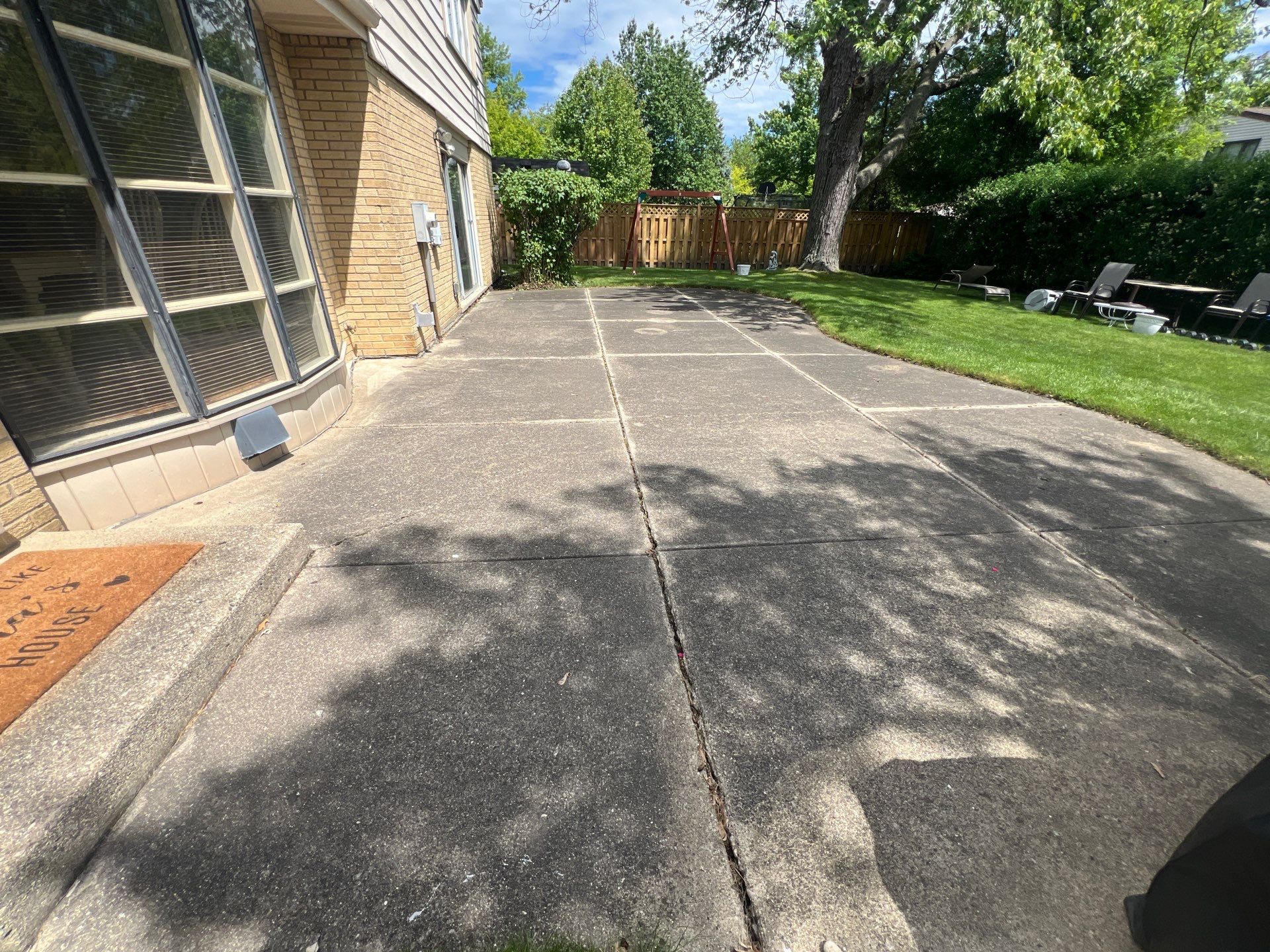 concrete patio power washing  by Northern Power Washing LLC.