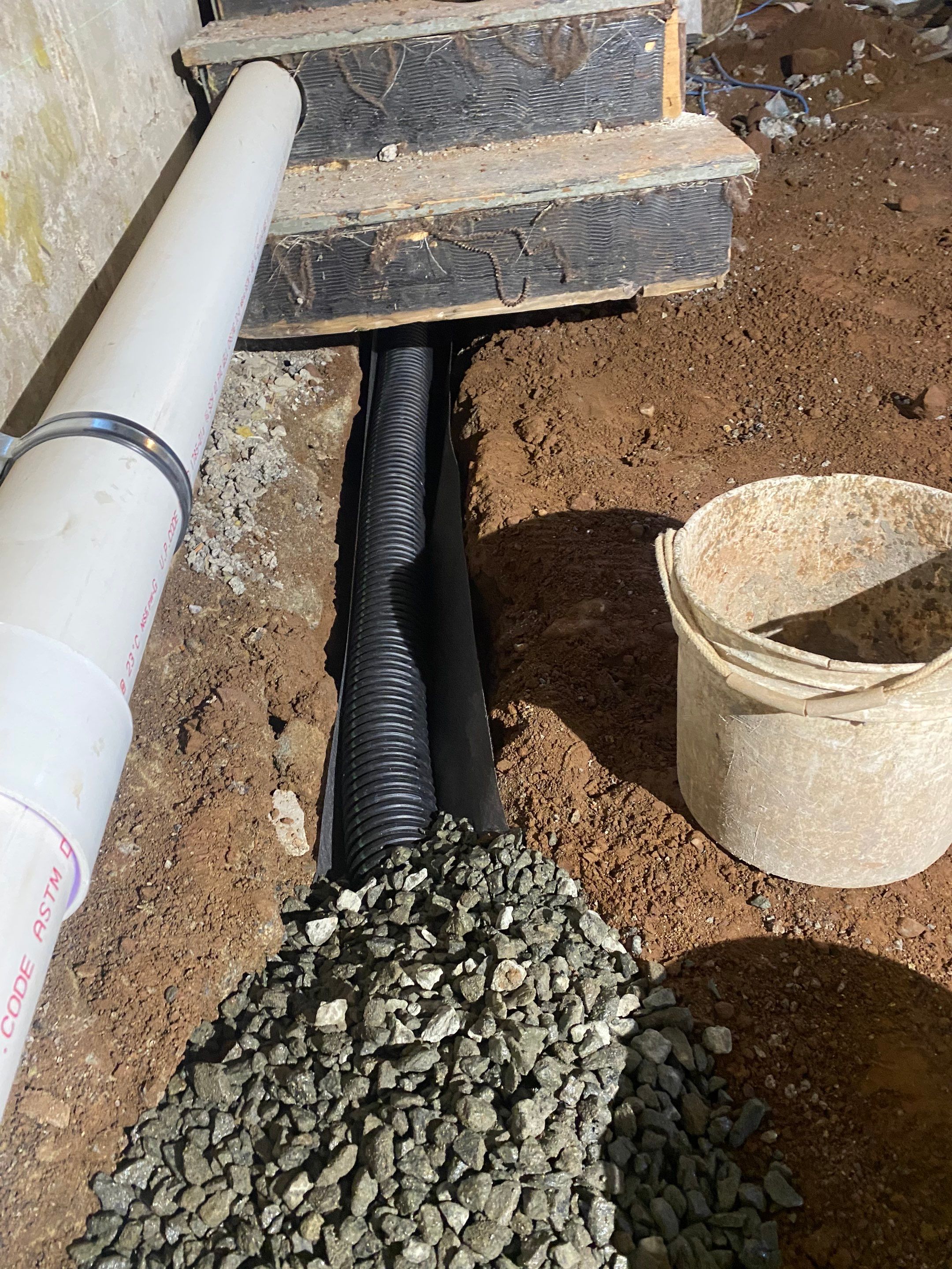 Interior French Drain, Lally Column Replacement & Concrete Floor Replacement in South Orange, NJ by Pure Service Pro, LLC