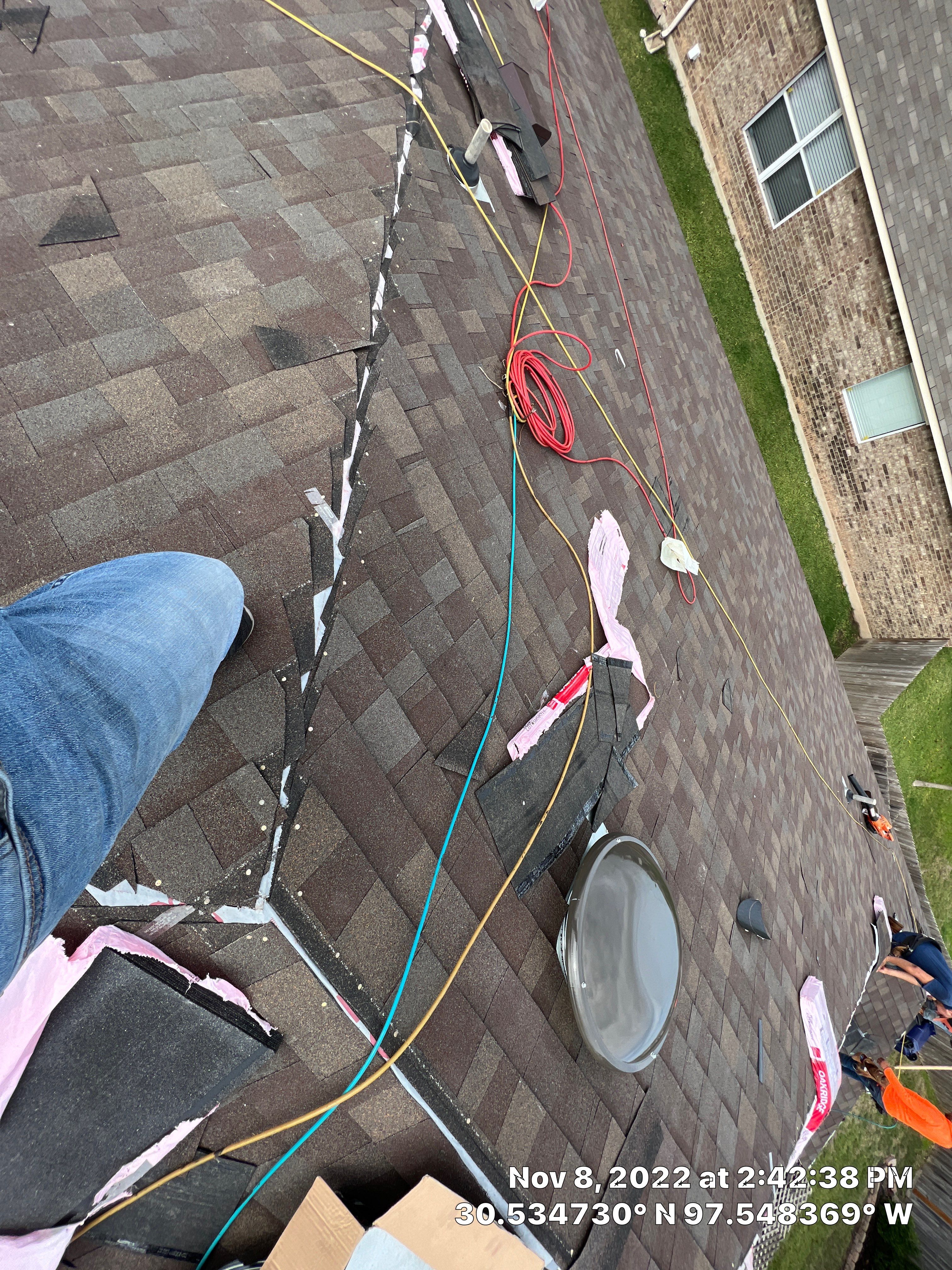 Residential Roof Replacement and Decking Installation in Hutto by Caliber Restoration LLC
