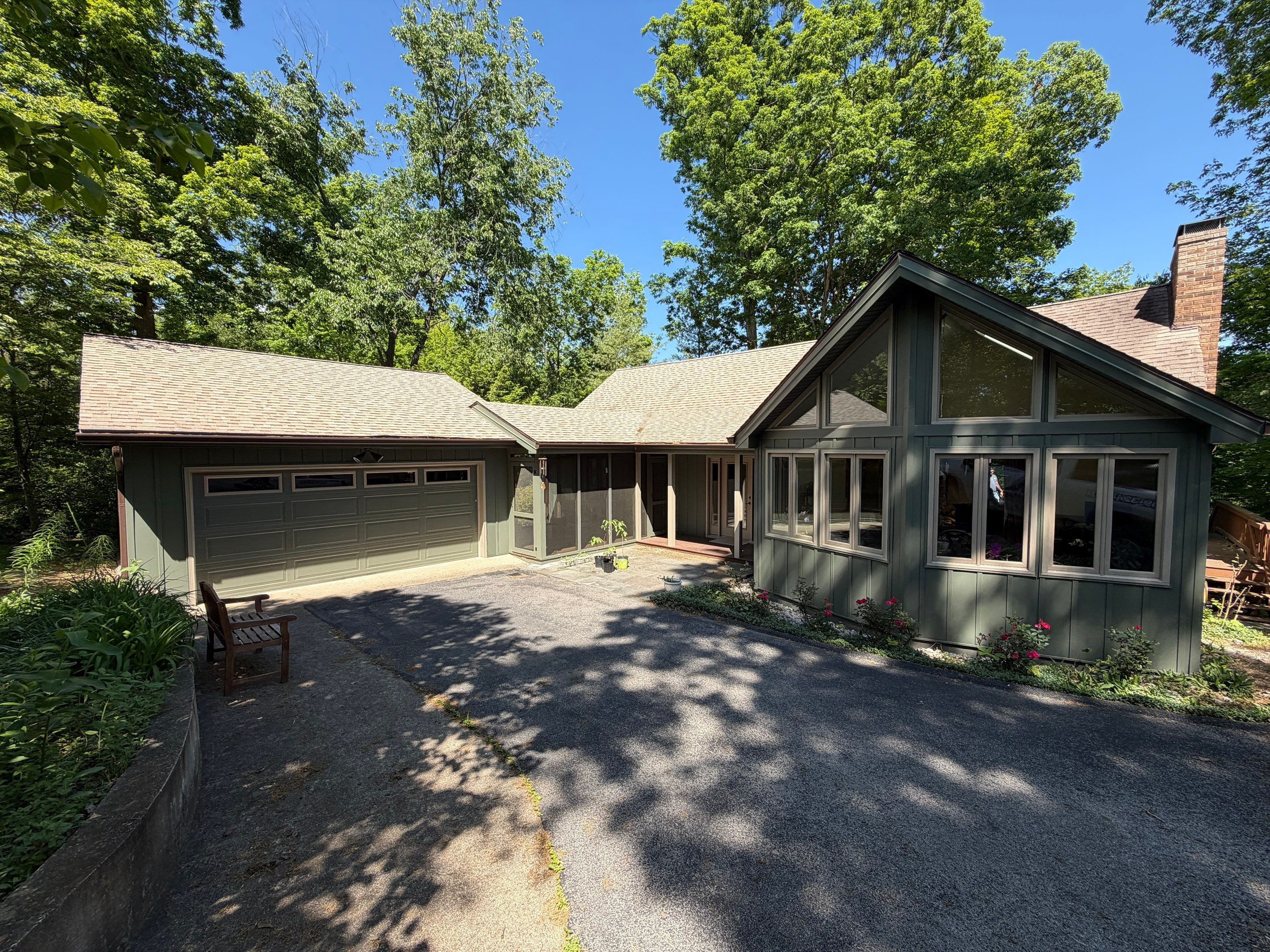 Deep Moss Board and Batten Siding Transformation in Danville by Stout Exteriors